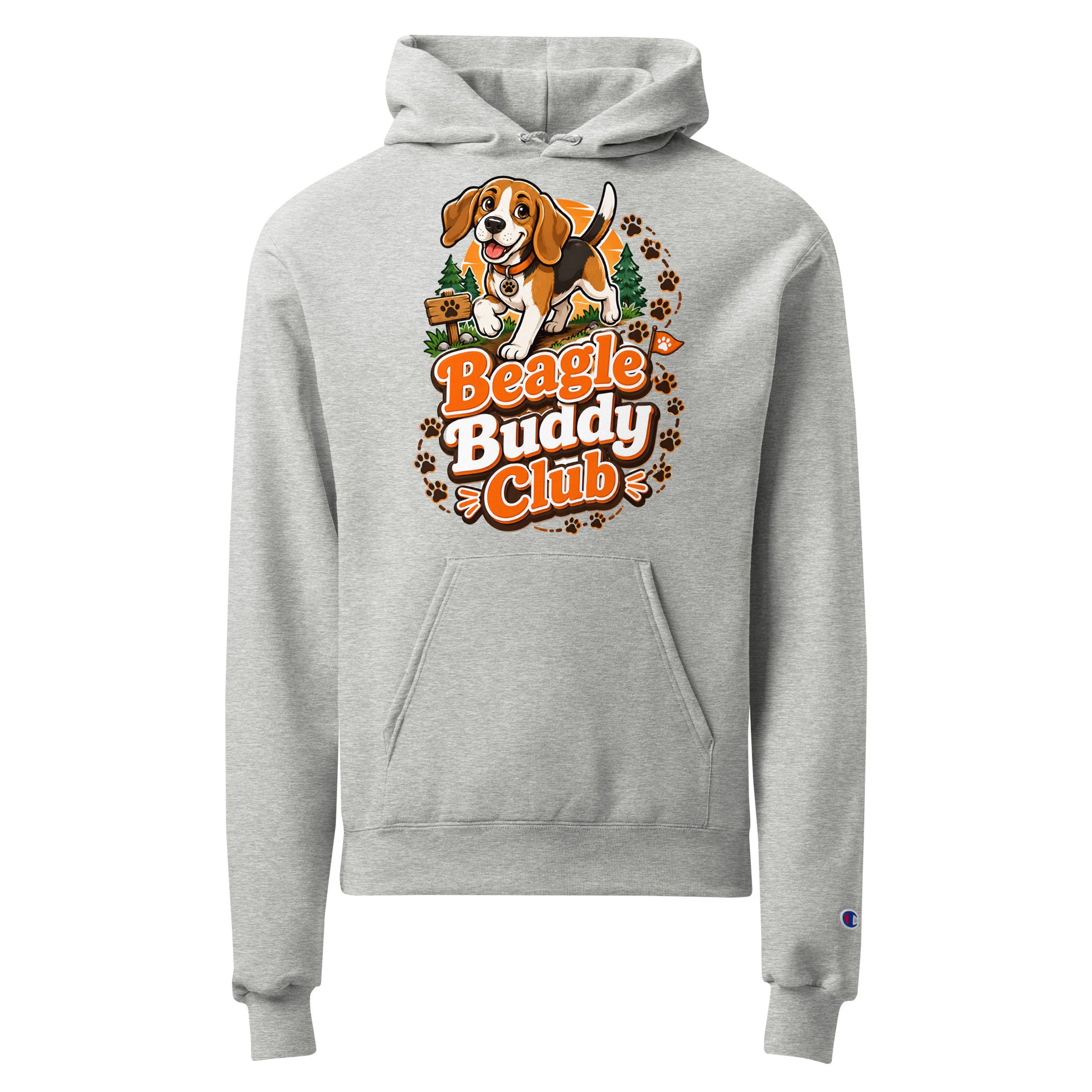 Elite Beagle Buddy Club - Premium Luxury Dog Lovers Unisex Champion Hoodie by printfluence.net