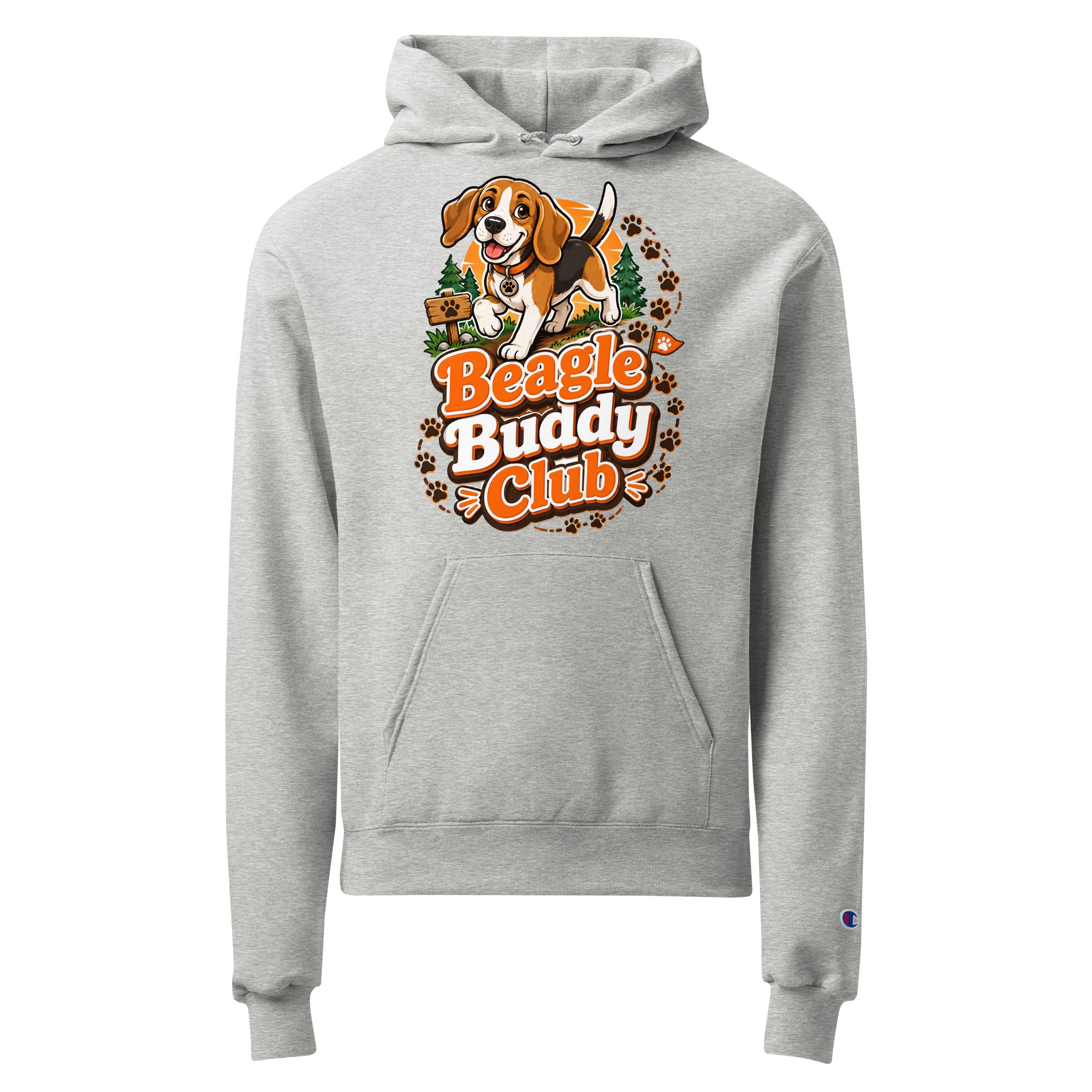 Elite Beagle Buddy Club - Premium Luxury Dog Lovers Unisex Champion Hoodie by printfluence.net