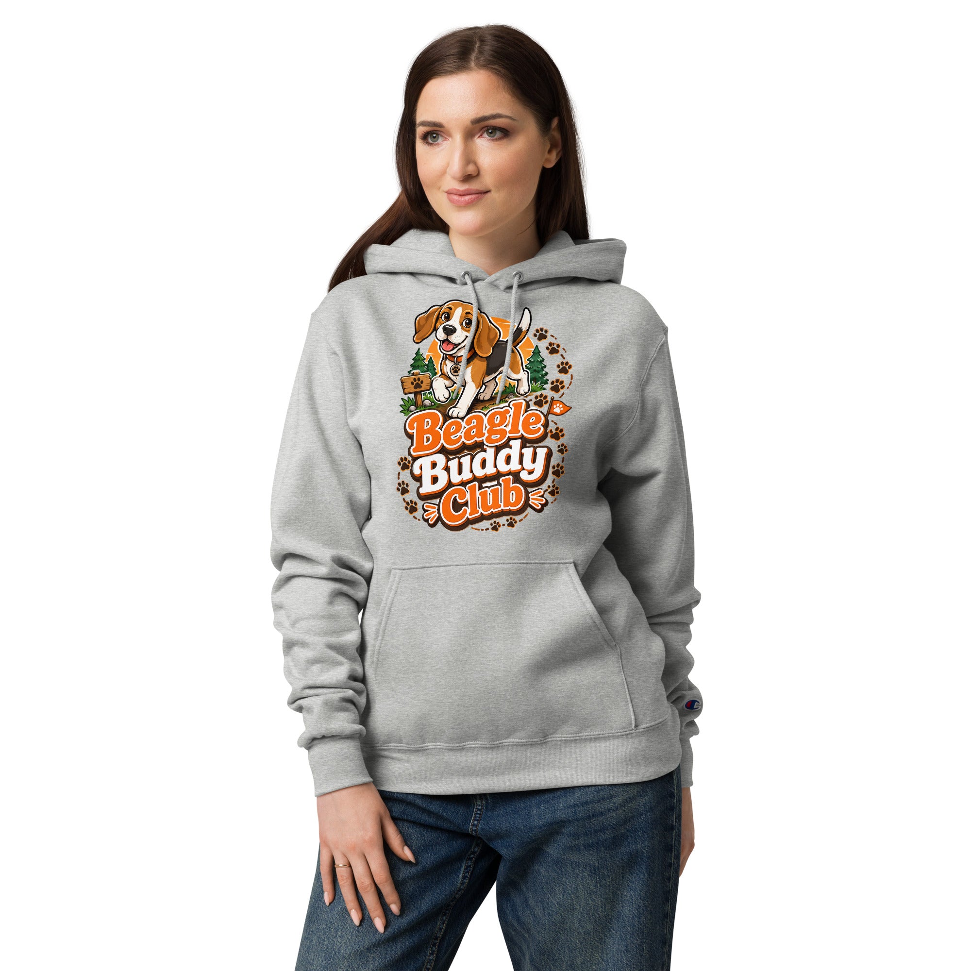 Elite Beagle Buddy Club - Premium Luxury Dog Lovers Unisex Champion Hoodie by printfluence.net