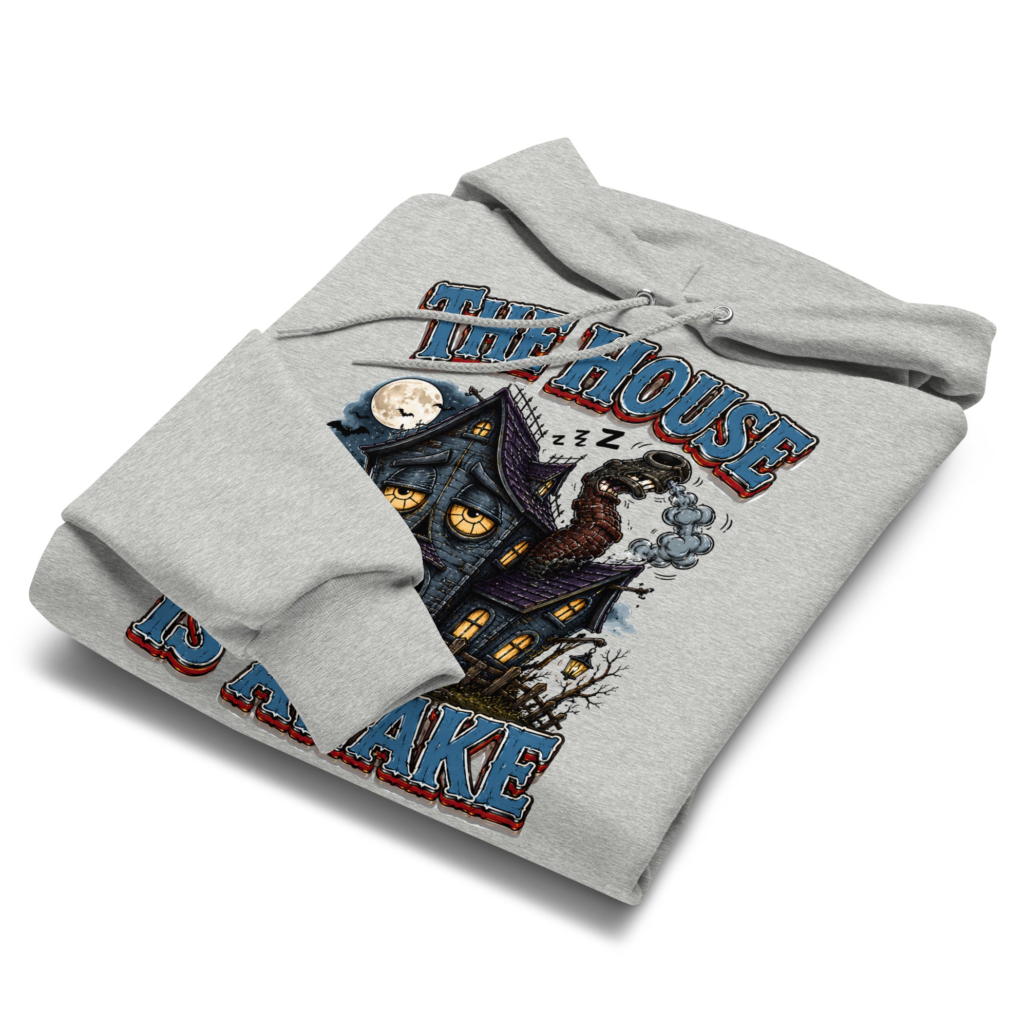 The House Is Awake Champion Hoodie - Gothic Horror & Mystery Pullover by printfluence.net