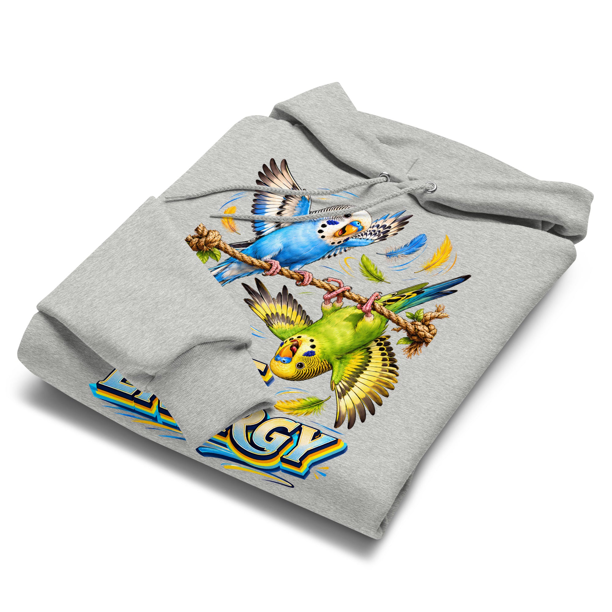 Budgie Lovers Pure Energy Champion Athletic Hoodie H-12 by printfluence.net