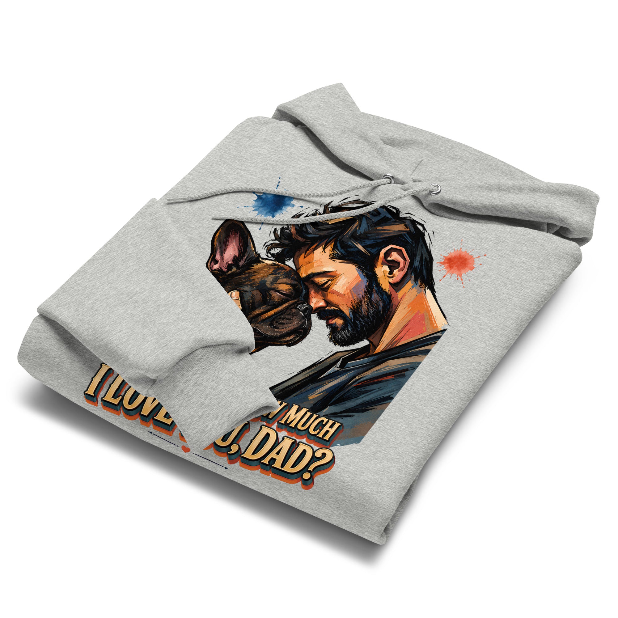 Frenchie Dad Champion Hoodie - Unisex Premium French Bulldog Lovers Pullover H-12 by printfluence.net