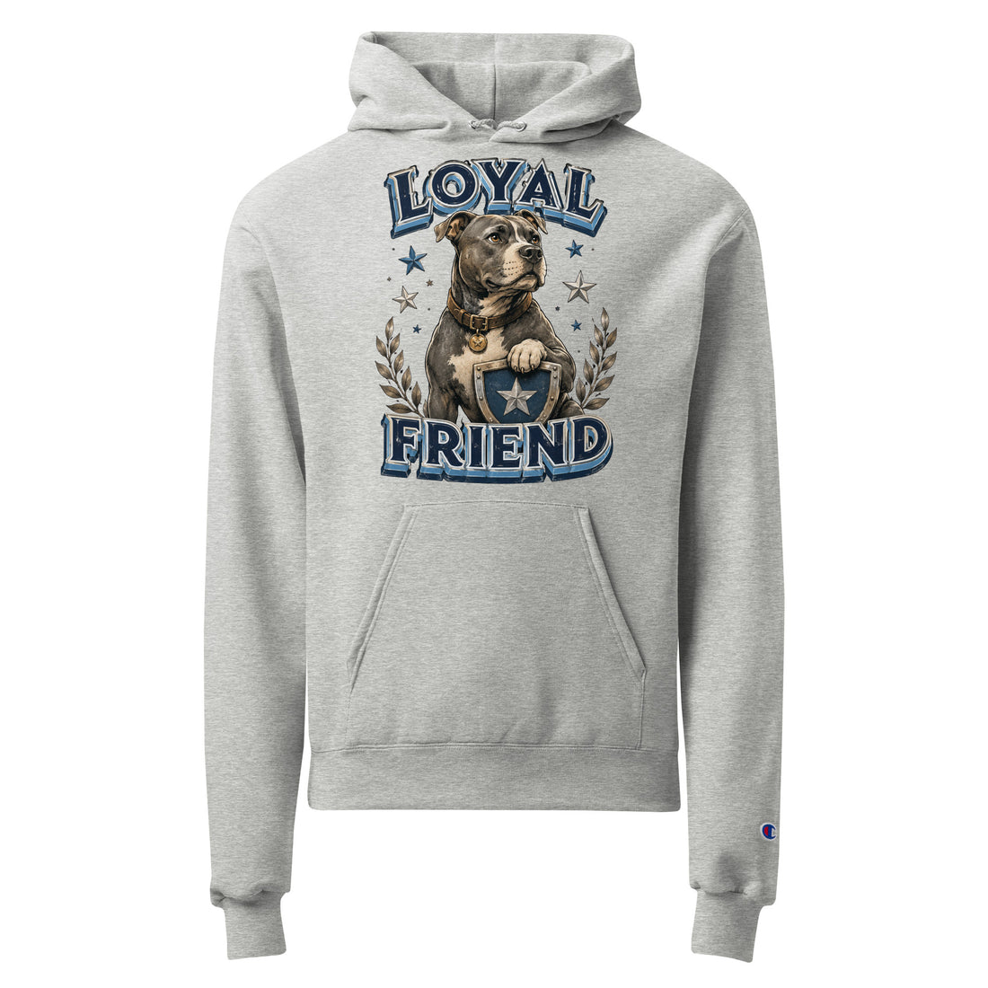 Pitbull Lovers | Unisex Champion Hoodie - Loyal Friend by printfluence.net