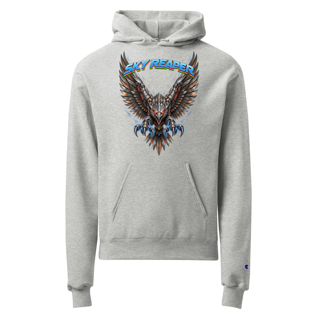 Cyberpunk Animals Lovers | Unisex Champion Powerblend Hoodie — SKY REAPER by printfluence