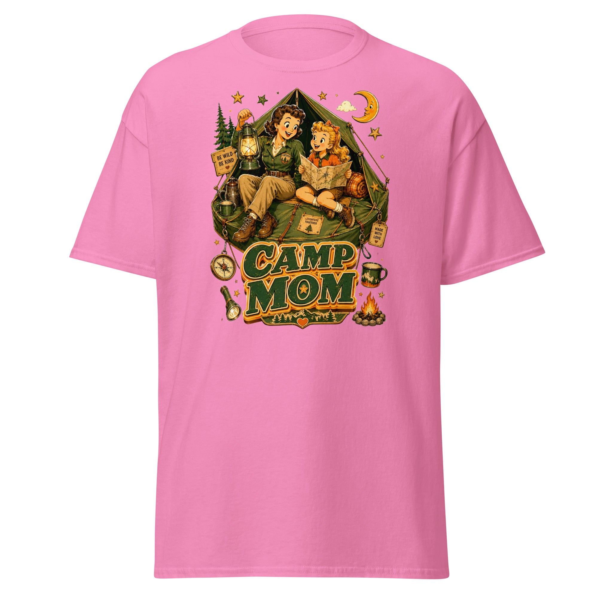 Unisex classic tee - Elite Camp Mom Adventure - Premium Vintage Luxury Retro Outdoor Design by printfluence.net