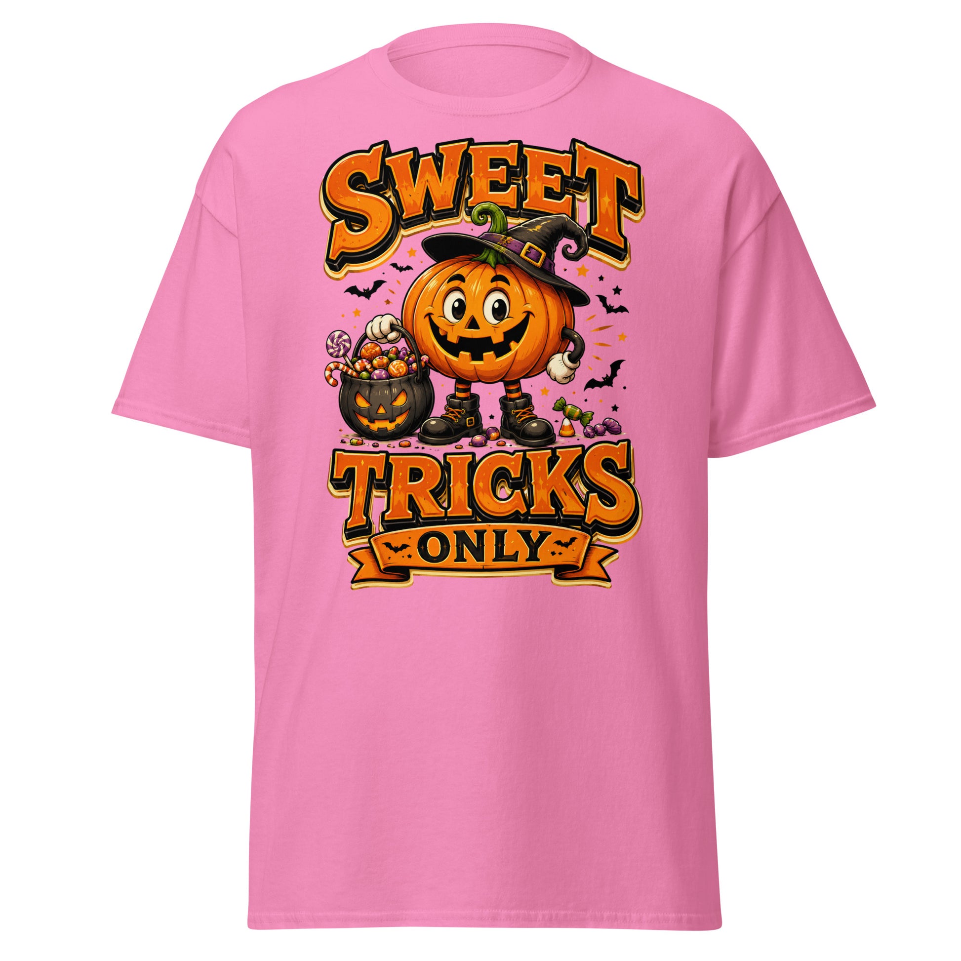 Vintage Halloween Pumpkin Horror & Mystery Unisex Classic Tee by printfluence.net