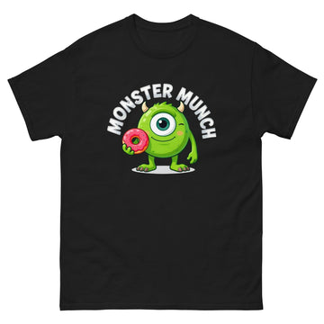 Unisex classic tee - Monster Munch T-Shirt – Funny One-Eyed Donut Monster Design by printfluence.net