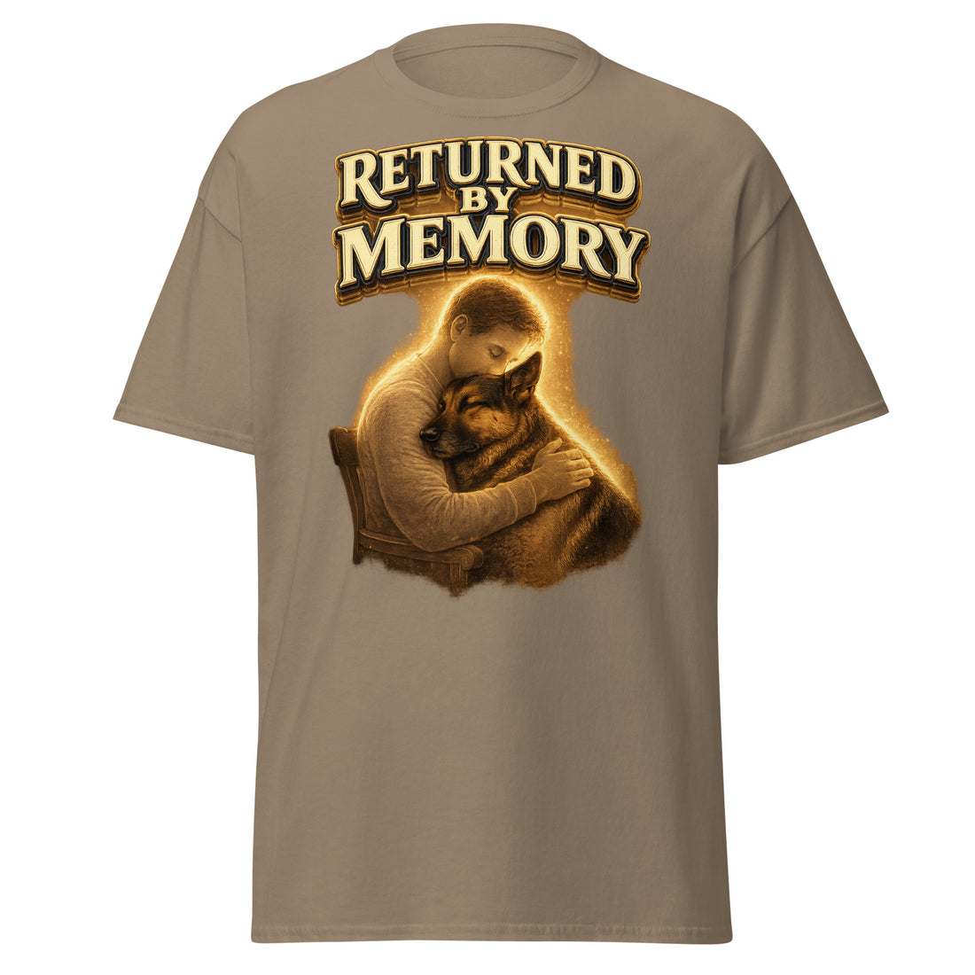 German Shepherd Returned by Memory Classic T-Shirt by printfluence.net