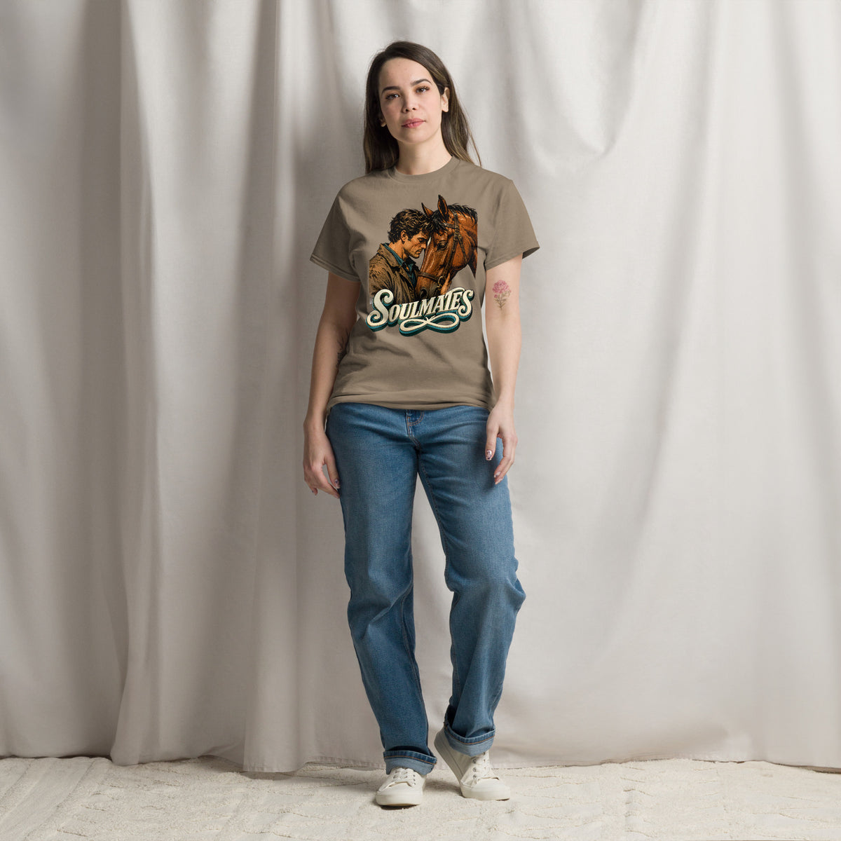 Soulmates Horse Classic Unisex Tee - Horse Lovers Edition by printfluence.net