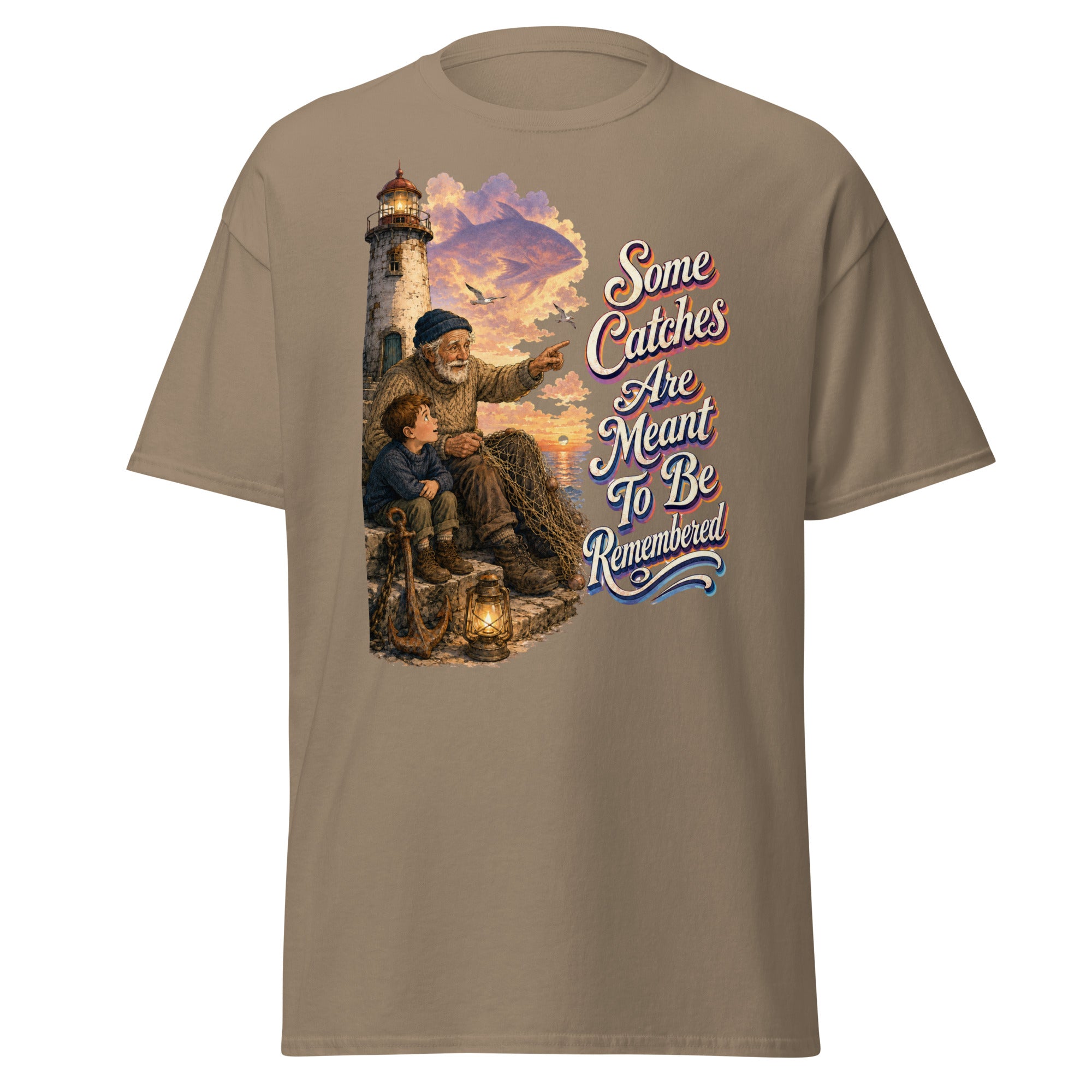 Fishing Lovers | Unisex Classic Tee — Some Catches Are Meant To Be Remembered by printfluence