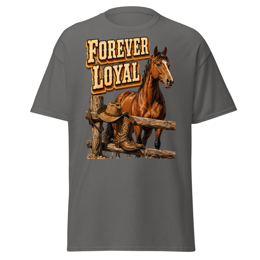 Forever Loyal Horse Graphic Tee | Premium Gift for Horse Lovers T-14 by printfluence.net