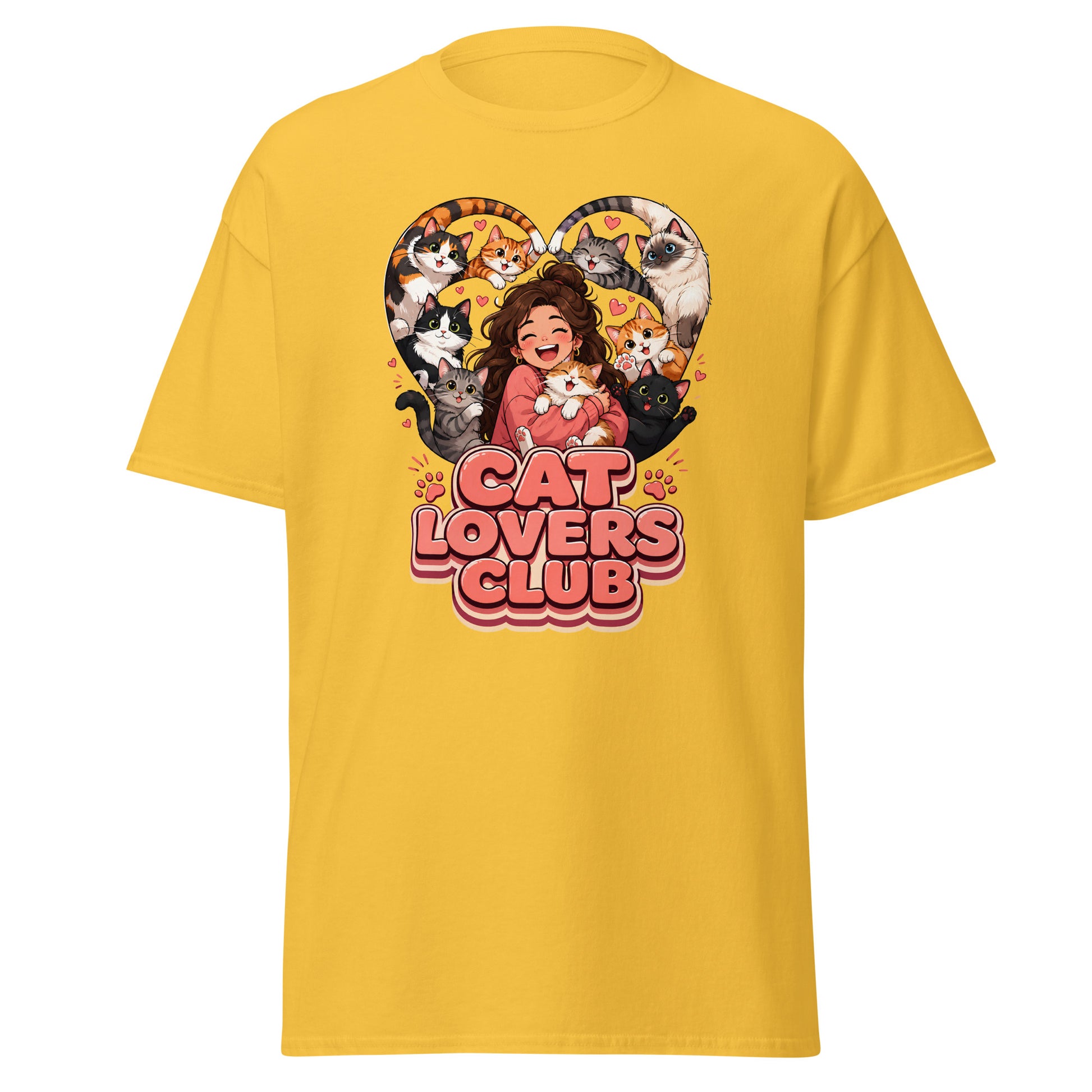 Unisex classic tee - Elite Cat Lovers Club - Premium Luxury Retro Feline Passion Design by printfluence.net