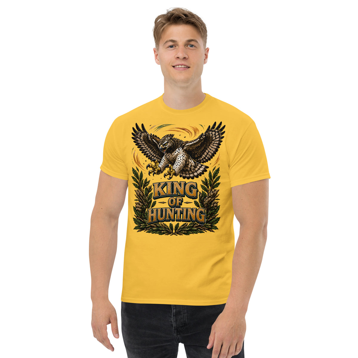 King Of Hunting Eagle Lovers Unisex Classic Tee by printfluence.net