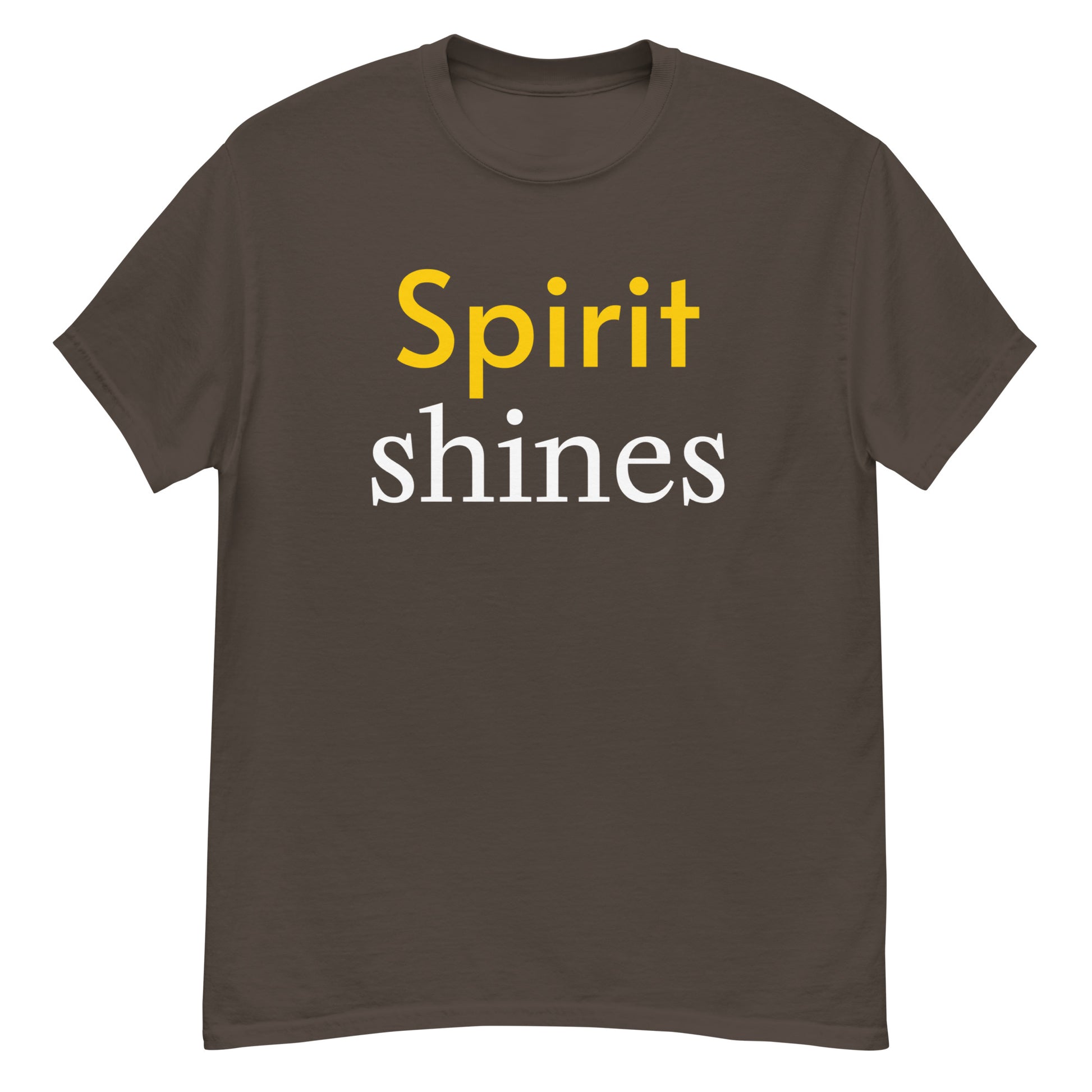 Unisex classic tee - Spirit Shines T-Shirt – Motivational Minimalist Design for Positive Energy by printfluence.net