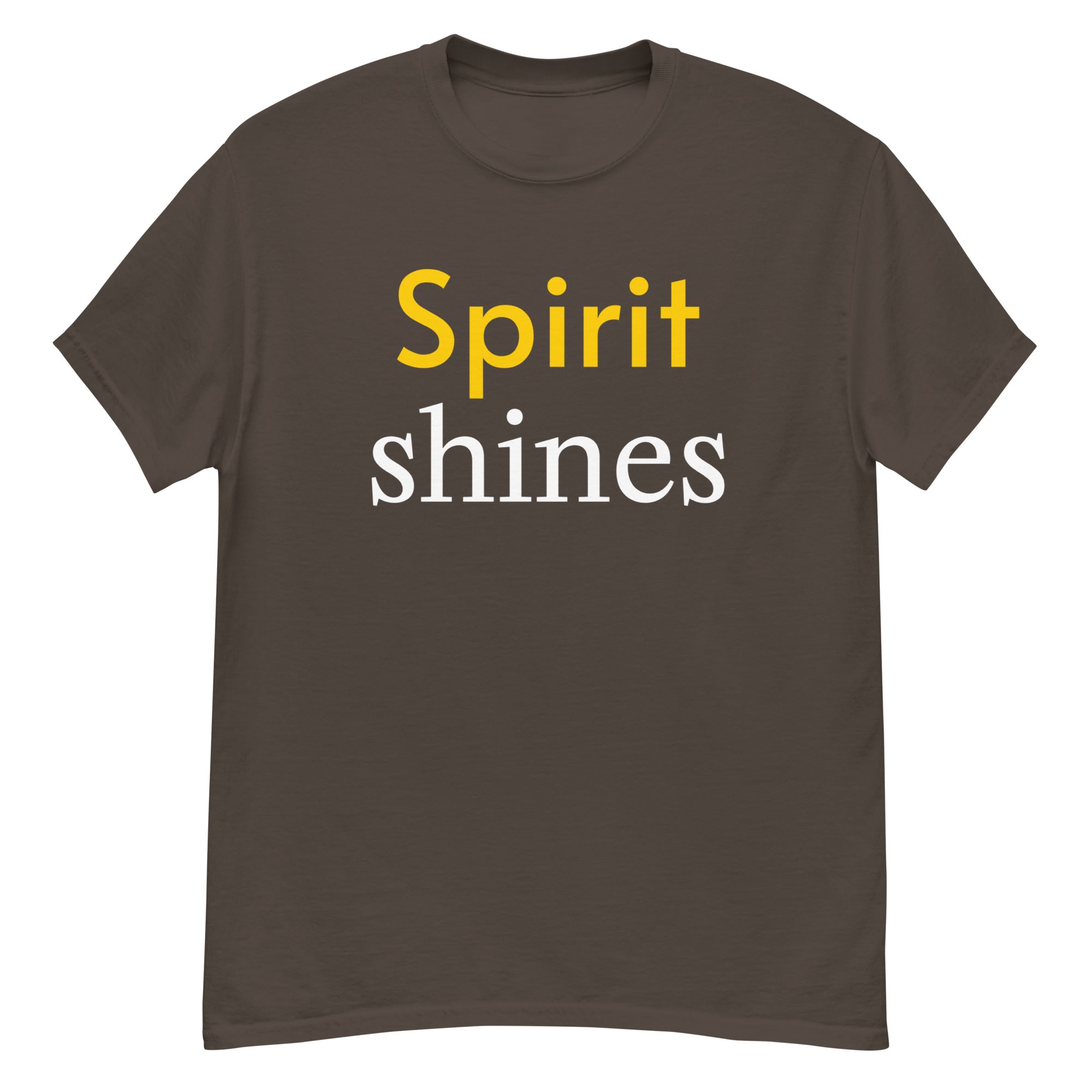 Unisex classic tee - Spirit Shines T-Shirt – Motivational Minimalist Design for Positive Energy by printfluence.net