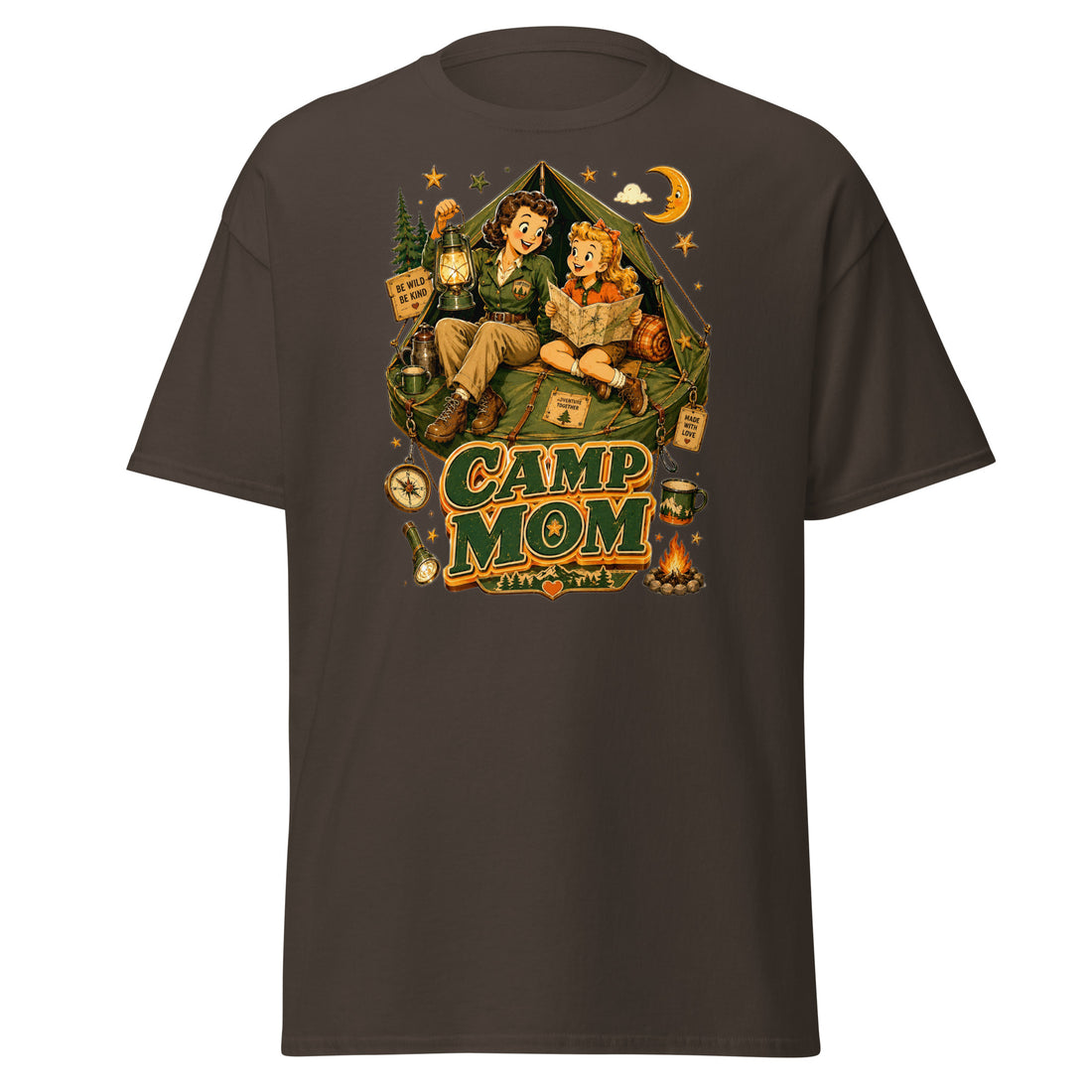 Unisex classic tee - Elite Camp Mom Adventure - Premium Vintage Luxury Retro Outdoor Design by printfluence.net
