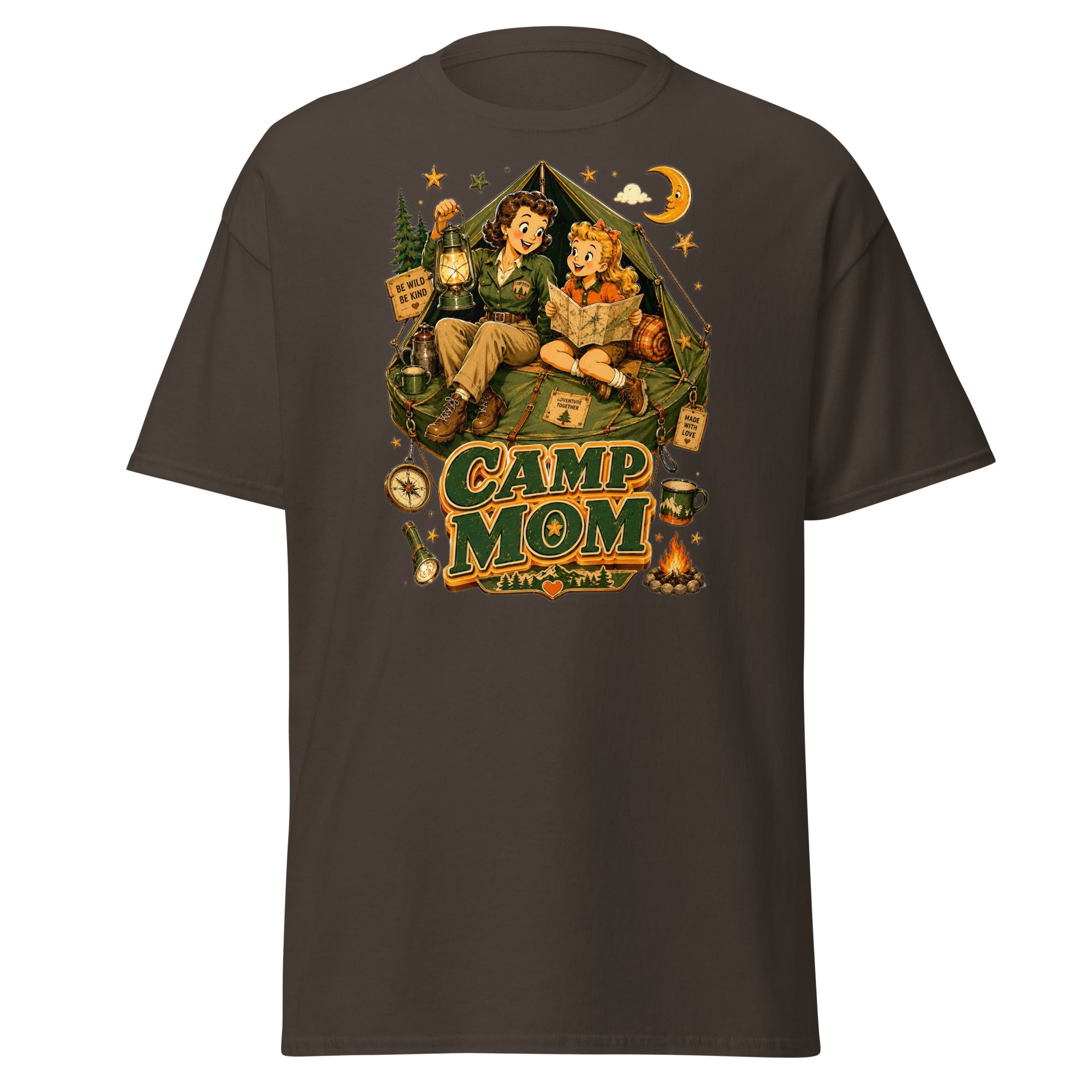 Unisex classic tee - Elite Camp Mom Adventure - Premium Vintage Luxury Retro Outdoor Design by printfluence.net