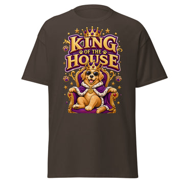 Elite King Of The House - Premium Luxury Golden Retriever Dog Lovers Classic Tee by printfluence.net