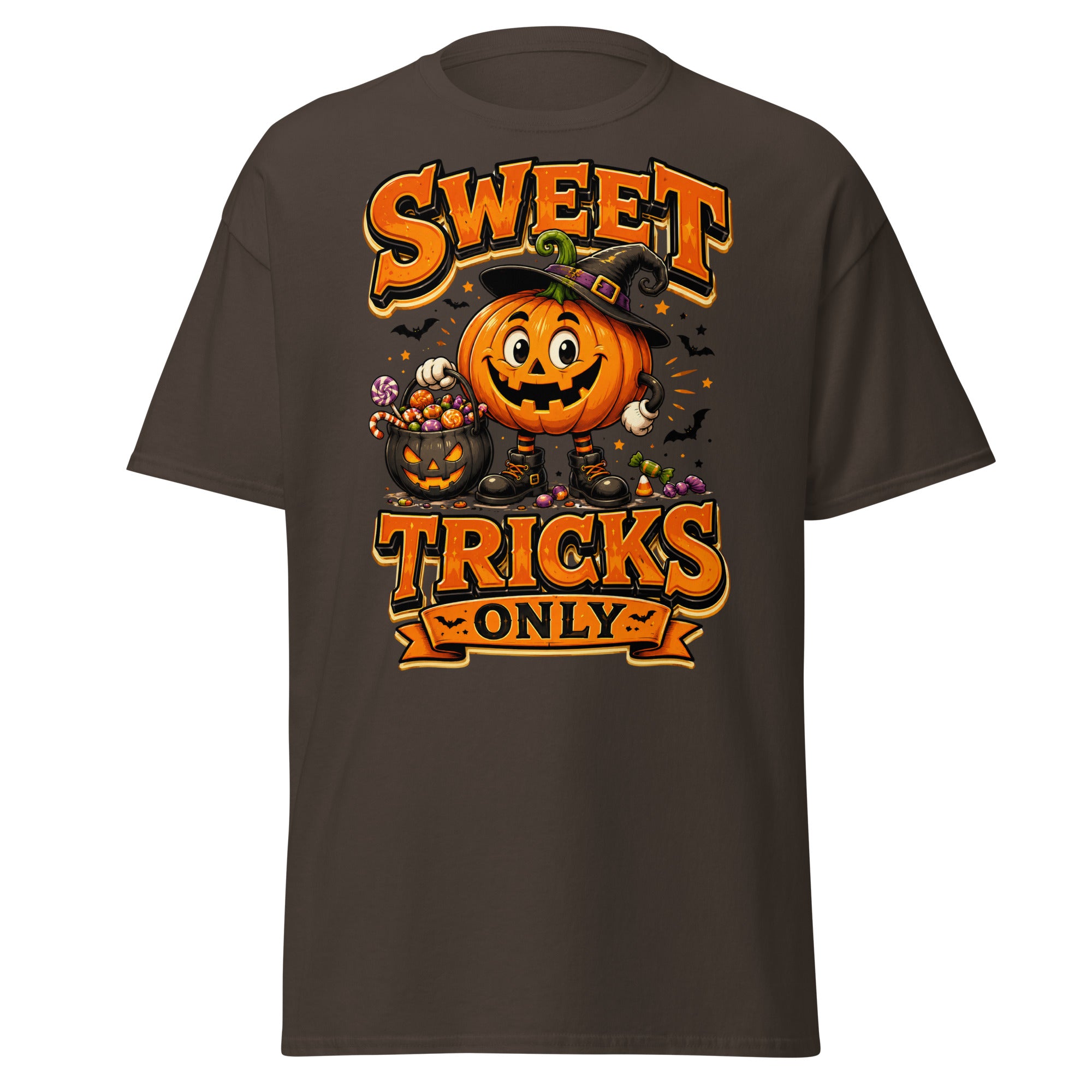 Vintage Halloween Pumpkin Horror & Mystery Unisex Classic Tee by printfluence.net