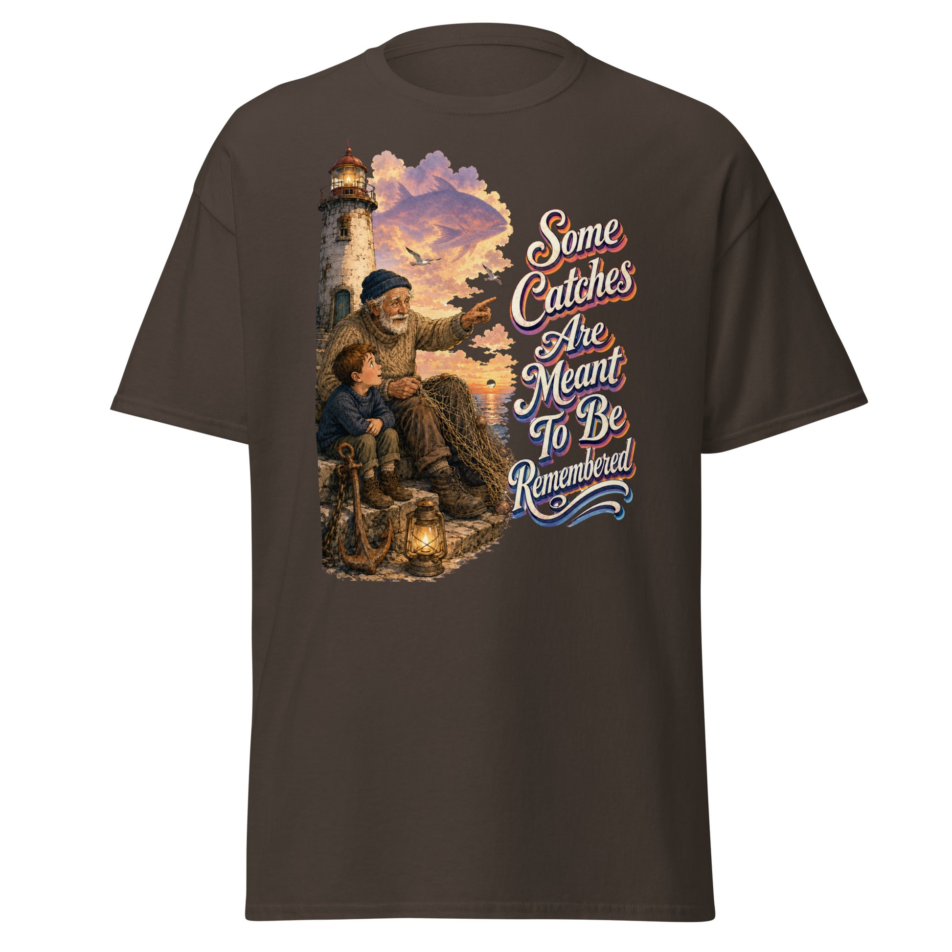 Fishing Lovers | Unisex Classic Tee — Some Catches Are Meant To Be Remembered by printfluence