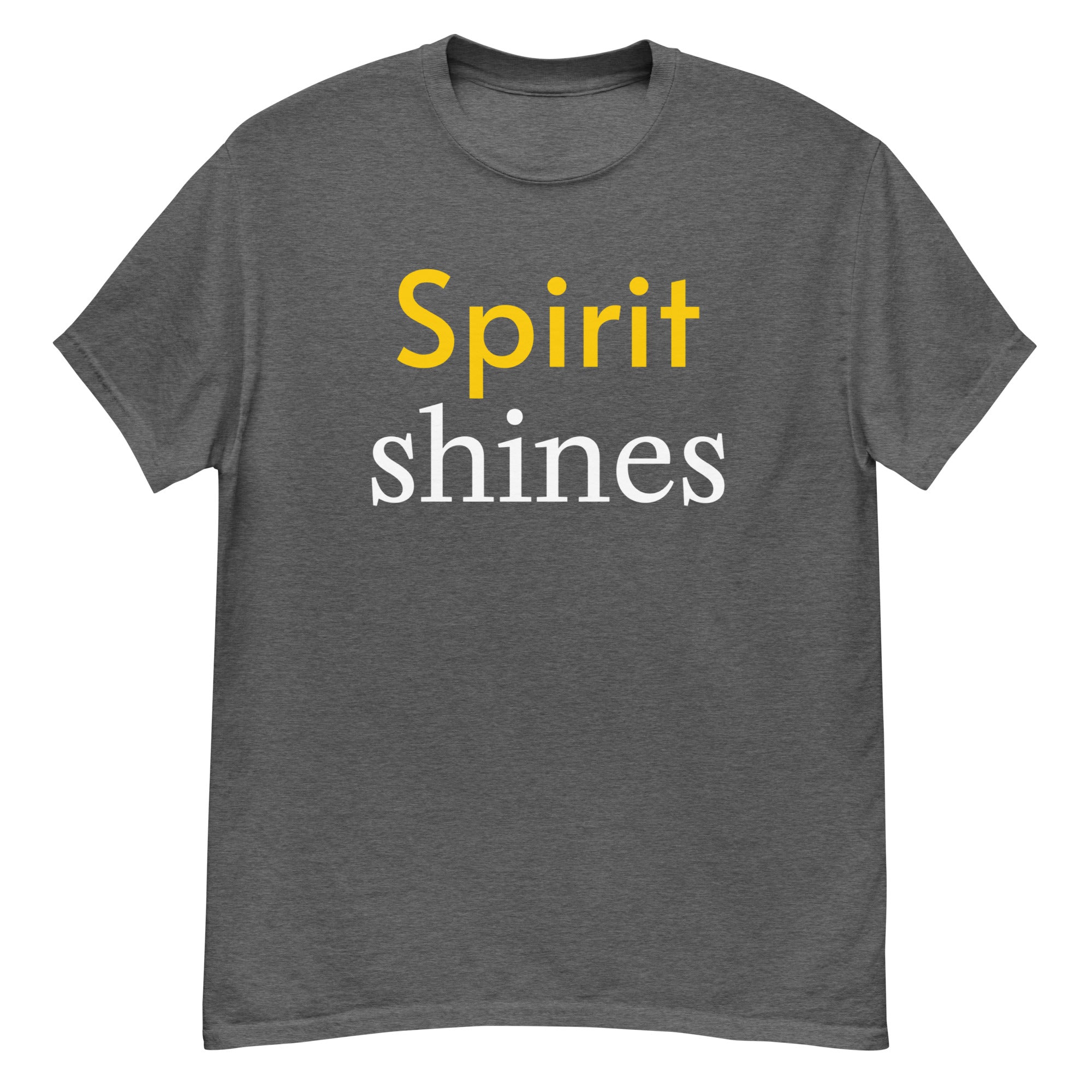 Unisex classic tee - Spirit Shines T-Shirt – Motivational Minimalist Design for Positive Energy by printfluence.net