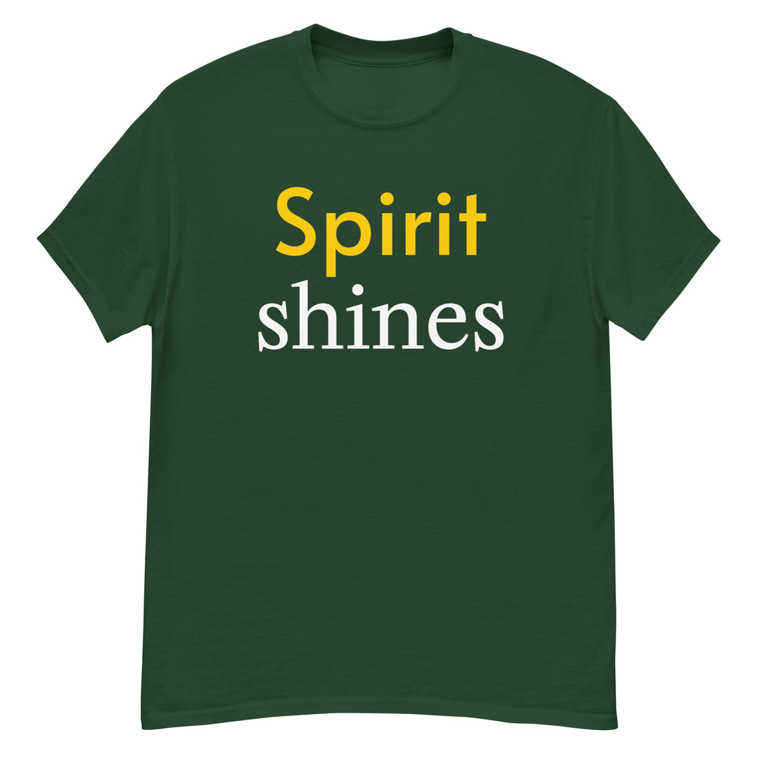 Unisex classic tee - Spirit Shines T-Shirt – Motivational Minimalist Design for Positive Energy by printfluence.net