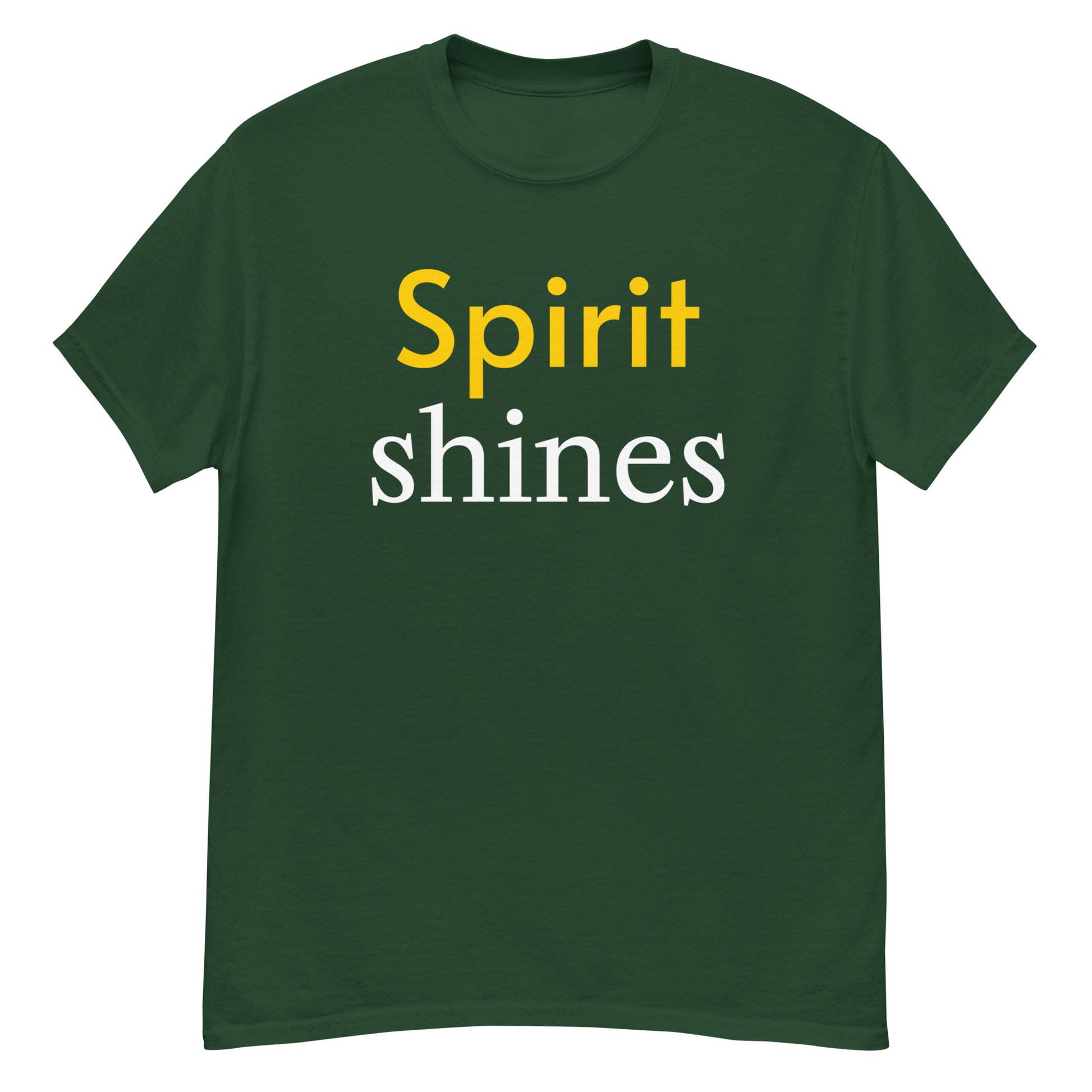 Unisex classic tee - Spirit Shines T-Shirt – Motivational Minimalist Design for Positive Energy by printfluence.net