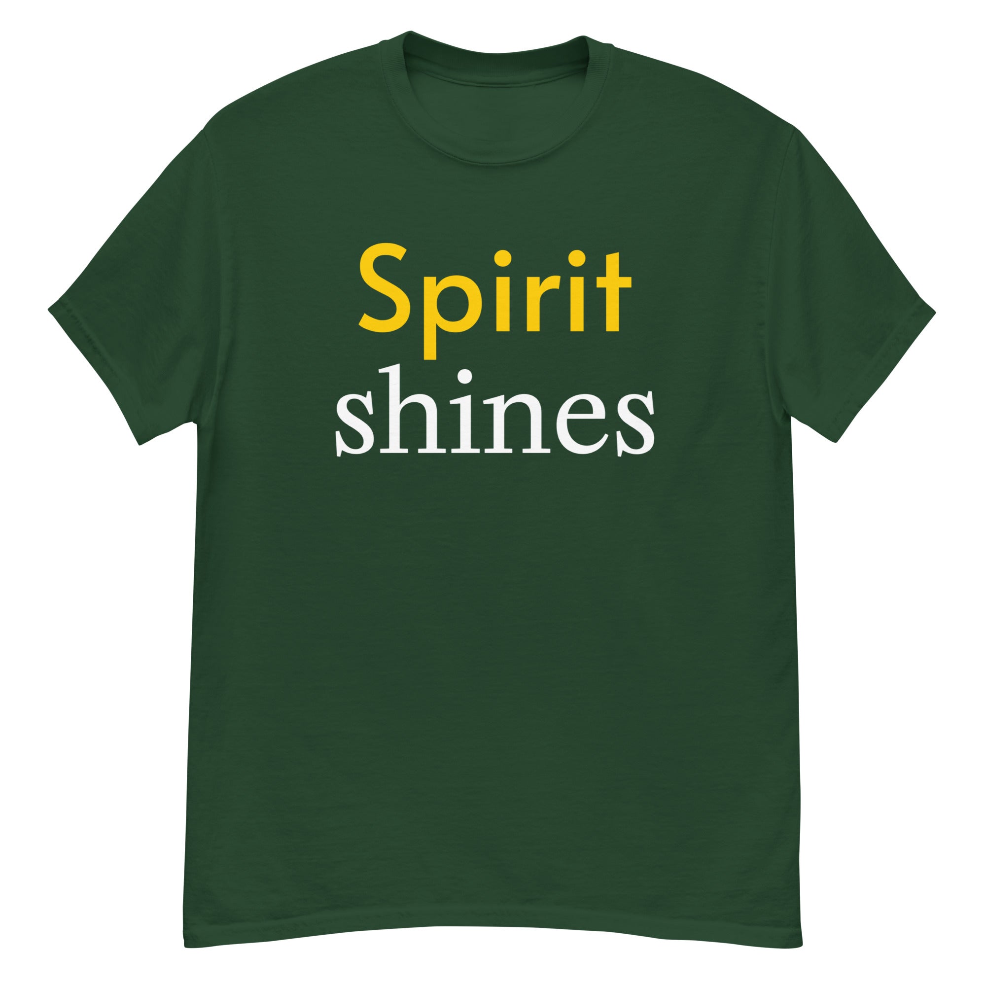 Unisex classic tee - Spirit Shines T-Shirt – Motivational Minimalist Design for Positive Energy by printfluence.net