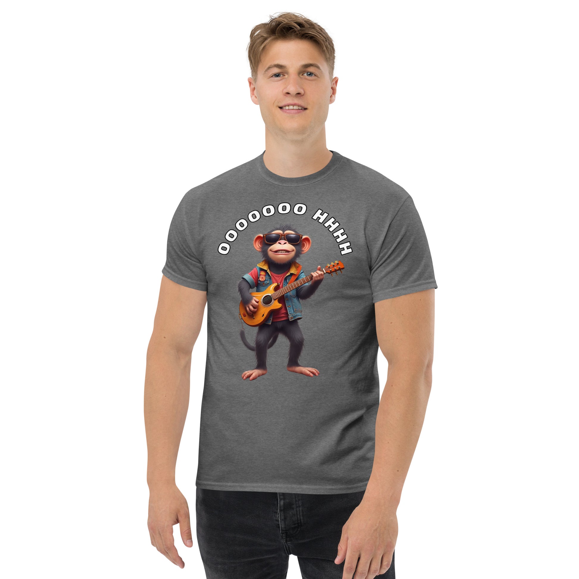Unisex classic tee - Rockstar Monkey Classic Tee – For Elite Performers & Champions by printfluence.net