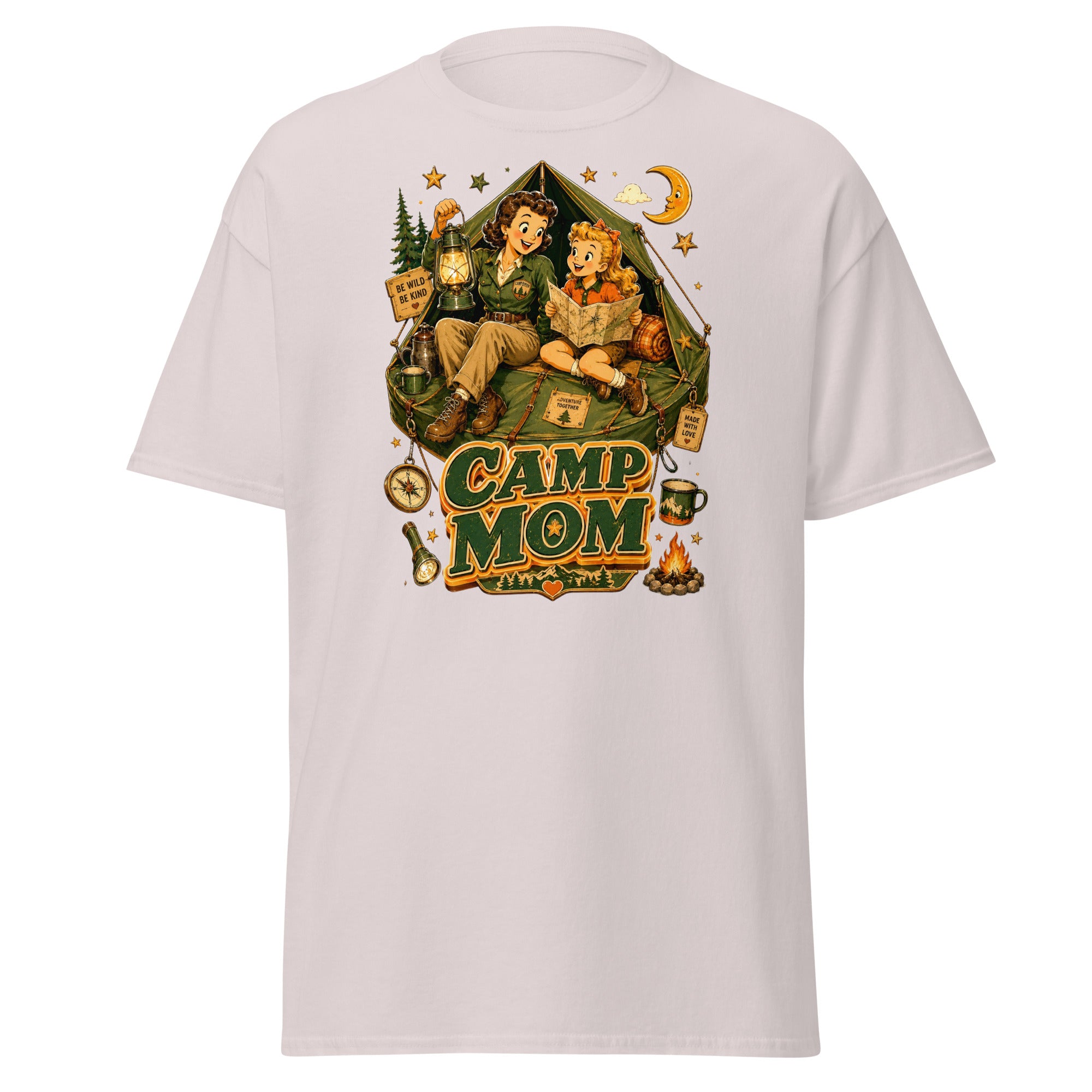 Unisex classic tee - Elite Camp Mom Adventure - Premium Vintage Luxury Retro Outdoor Design by printfluence.net