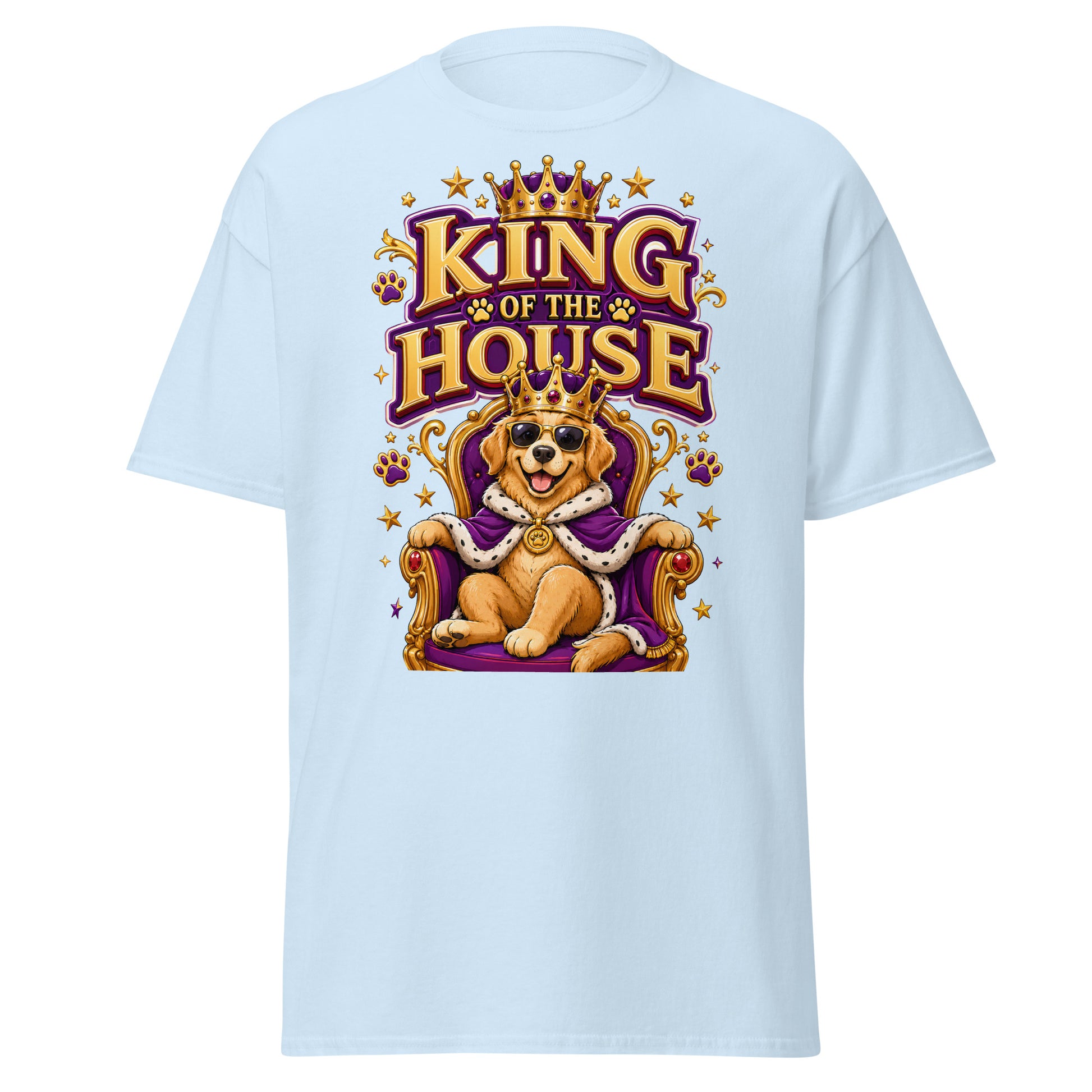 Elite King Of The House - Premium Luxury Golden Retriever Dog Lovers Classic Tee by printfluence.net