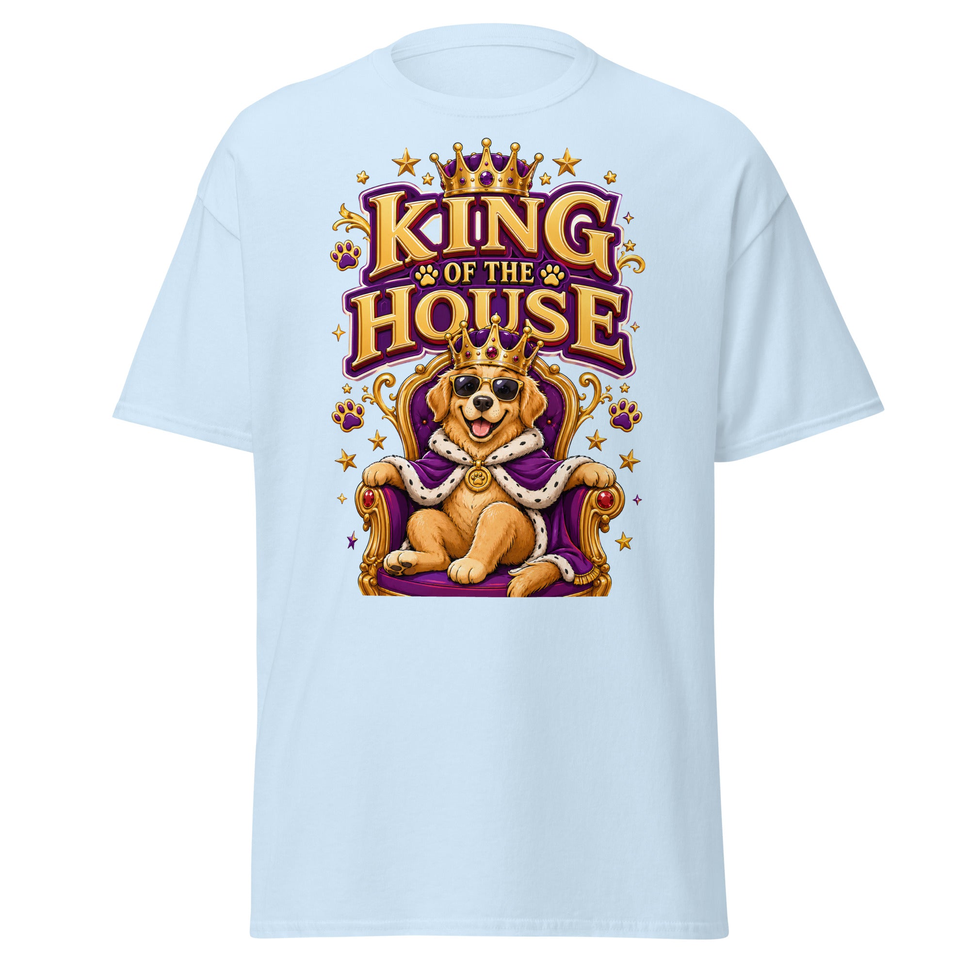 Elite King Of The House - Premium Luxury Golden Retriever Dog Lovers Classic Tee by printfluence.net