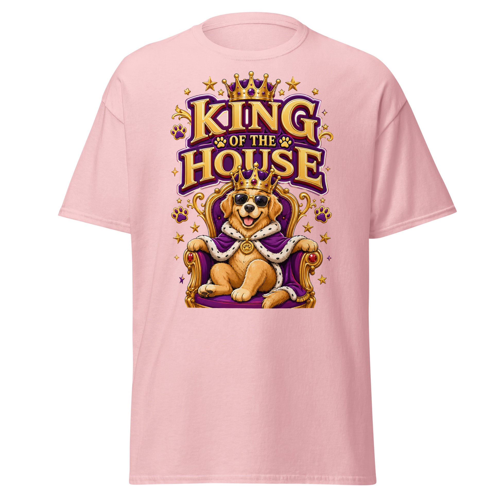 Elite King Of The House - Premium Luxury Golden Retriever Dog Lovers Classic Tee by printfluence.net