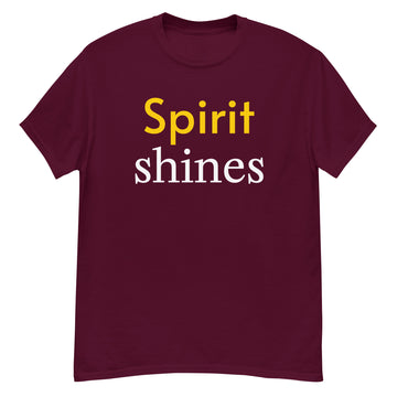 Unisex classic tee - Spirit Shines T-Shirt – Motivational Minimalist Design for Positive Energy by printfluence.net