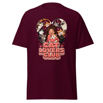 Unisex classic tee - Elite Cat Lovers Club - Premium Luxury Retro Feline Passion Design by printfluence.net