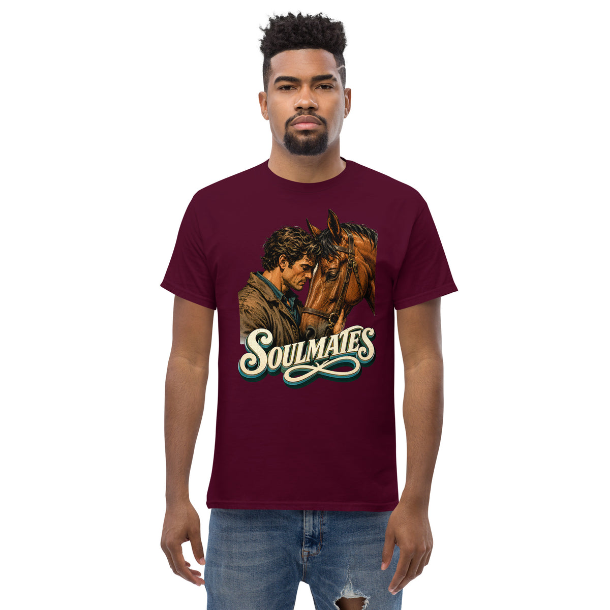 Soulmates Horse Classic Unisex Tee - Horse Lovers Edition by printfluence.net