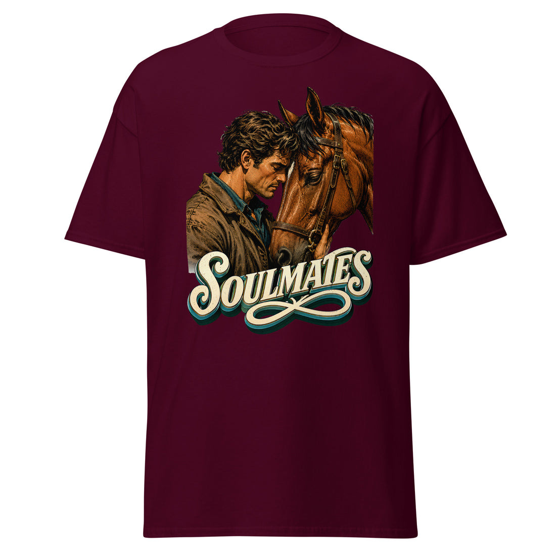 Soulmates Horse Classic Unisex Tee - Horse Lovers Edition by printfluence.net