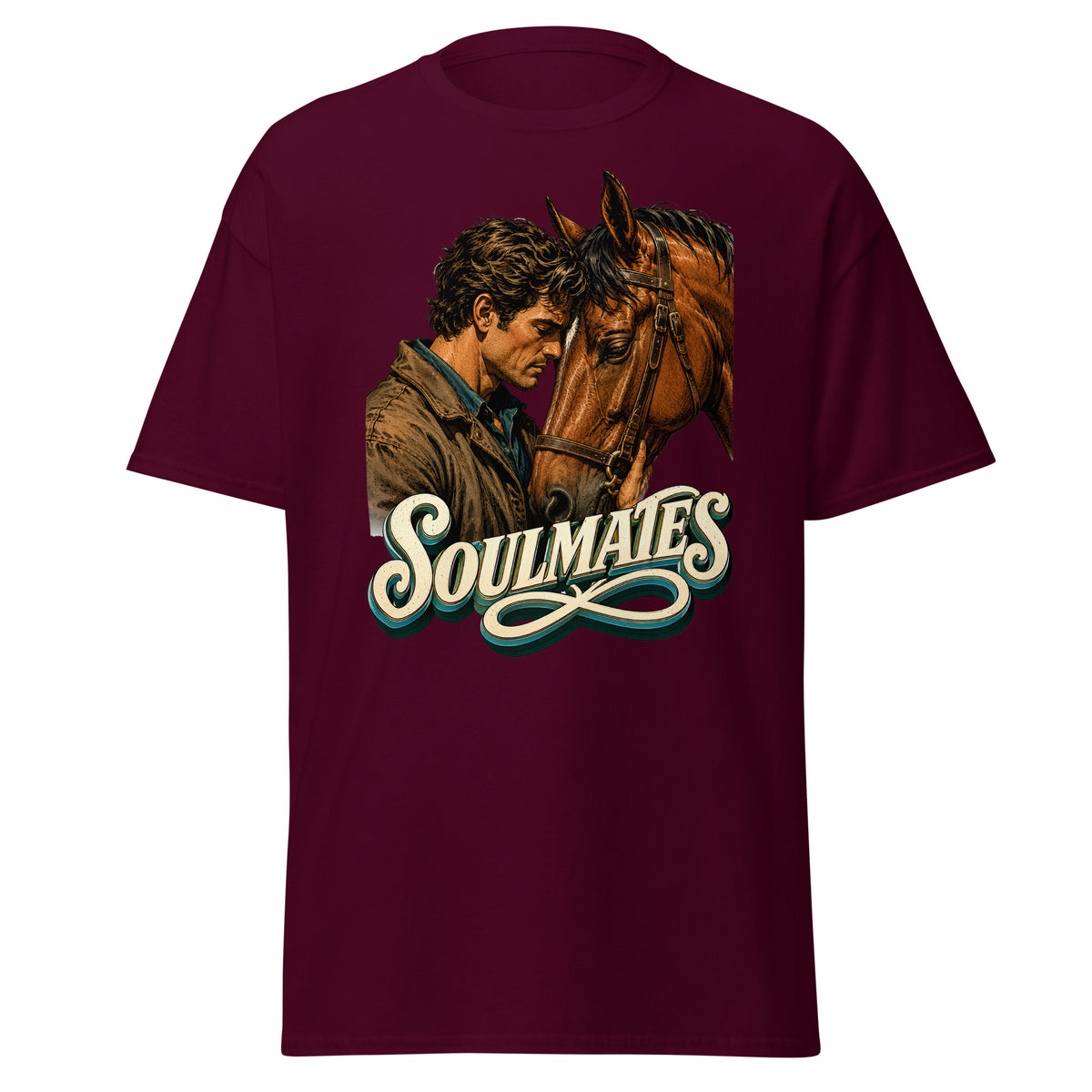 Soulmates Horse Classic Unisex Tee - Horse Lovers Edition by printfluence.net
