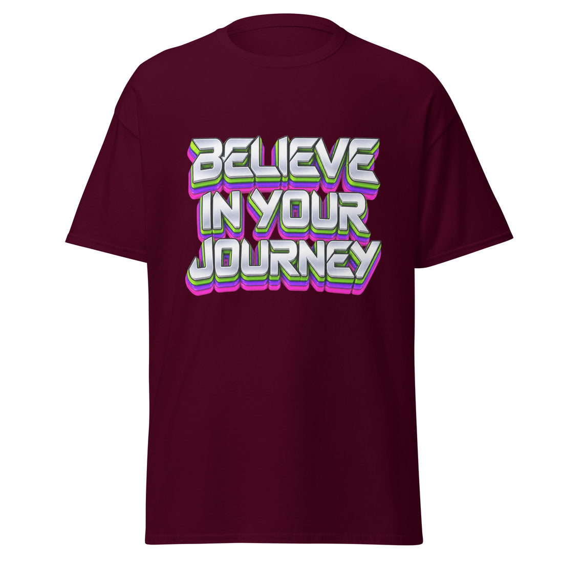 Inspirational Quotes Lovers | Unisex Classic Tee — BELIEVE IN YOUR JOURNEY by printfluence