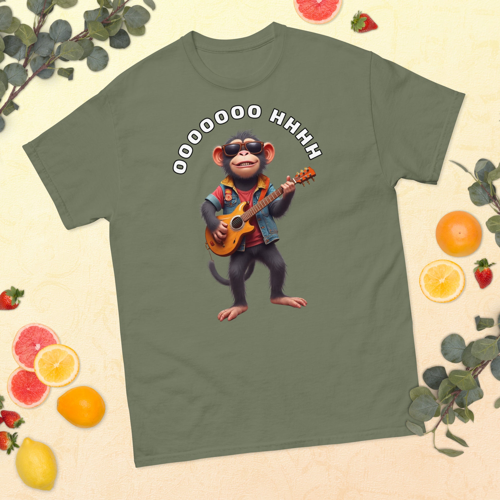 Unisex classic tee - Rockstar Monkey Classic Tee – For Elite Performers & Champions by printfluence.net