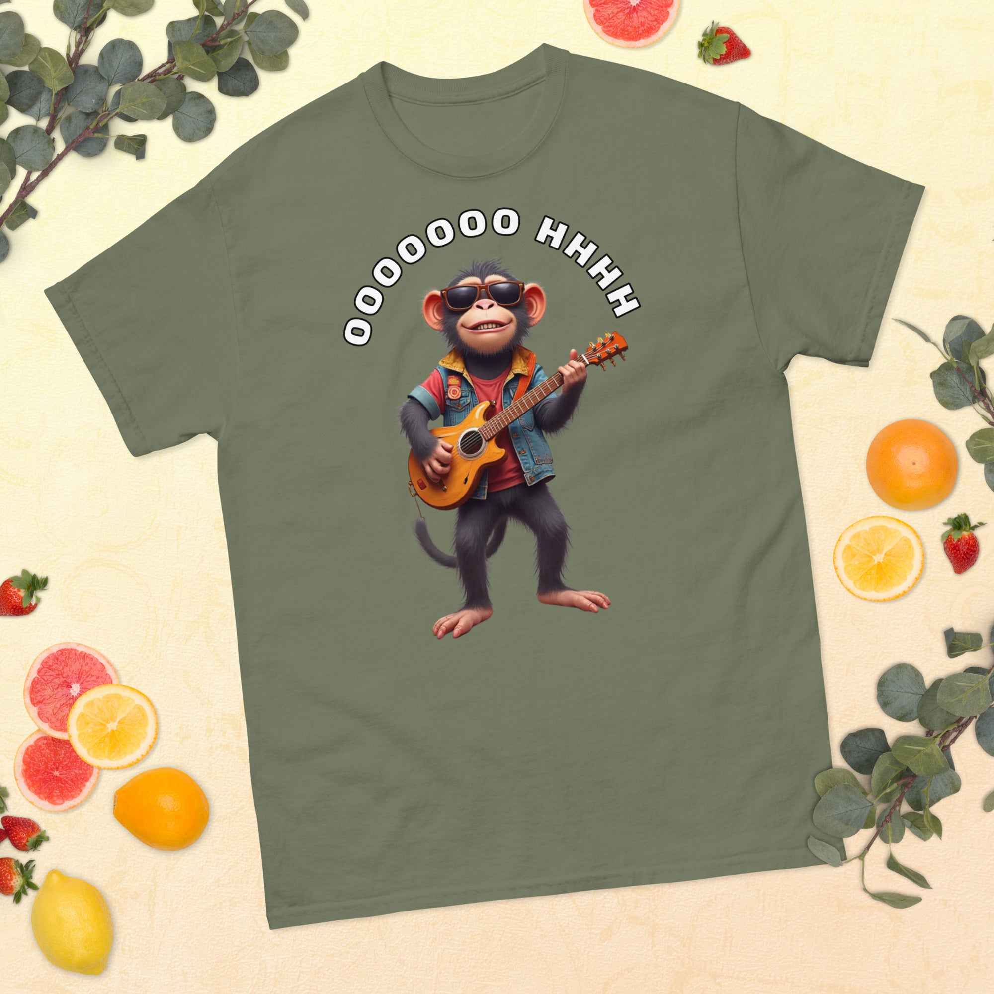 Unisex classic tee - Rockstar Monkey Classic Tee – For Elite Performers & Champions by printfluence.net