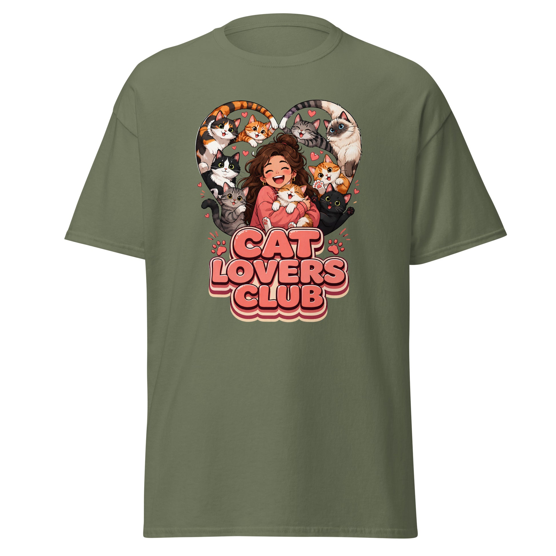 Unisex classic tee - Elite Cat Lovers Club - Premium Luxury Retro Feline Passion Design by printfluence.net