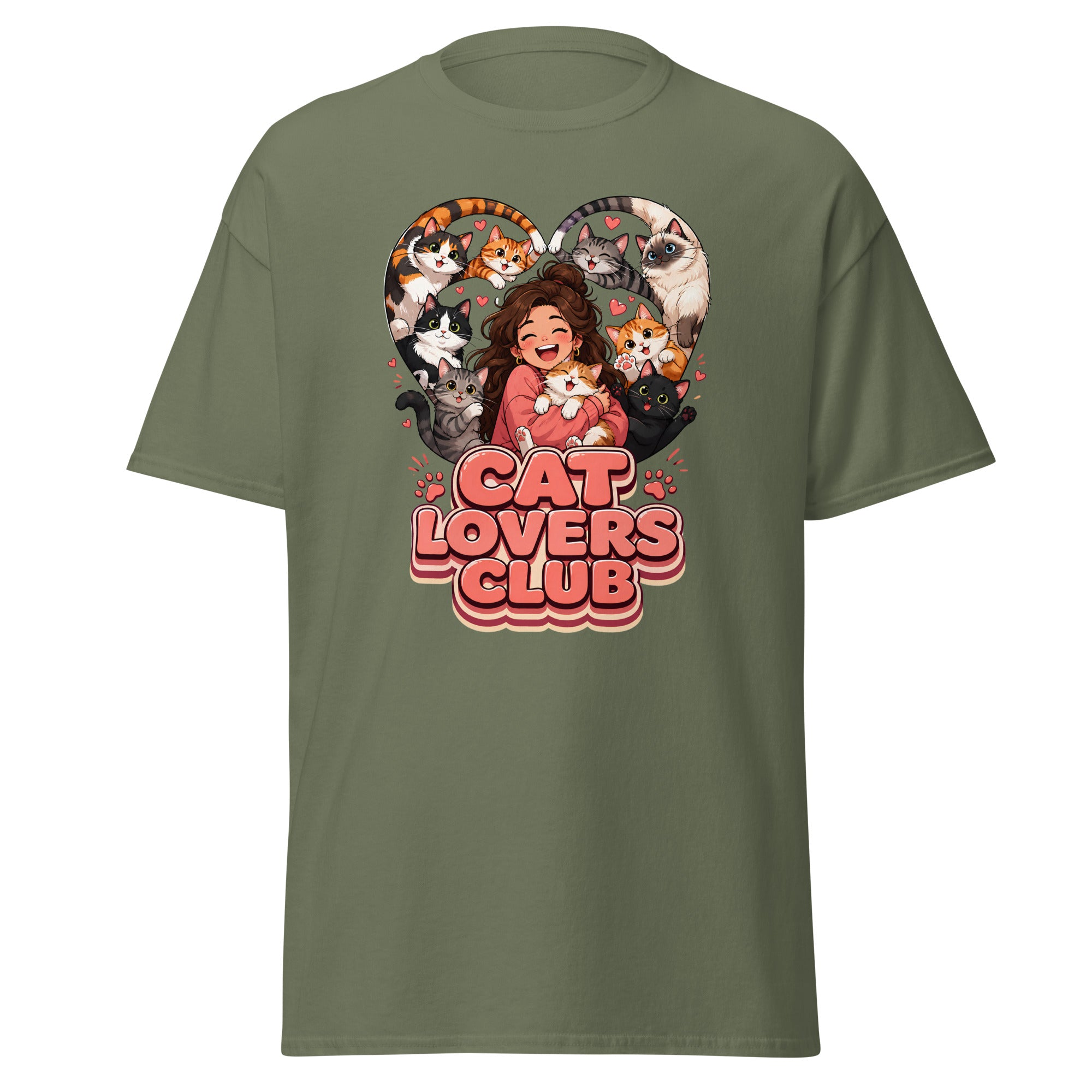 Unisex classic tee - Elite Cat Lovers Club - Premium Luxury Retro Feline Passion Design by printfluence.net