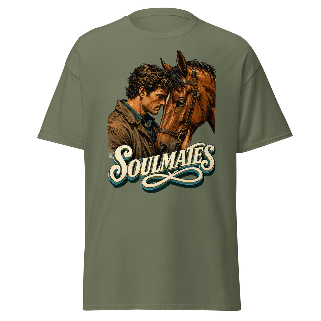 Soulmates Horse Classic Unisex Tee - Horse Lovers Edition by printfluence.net