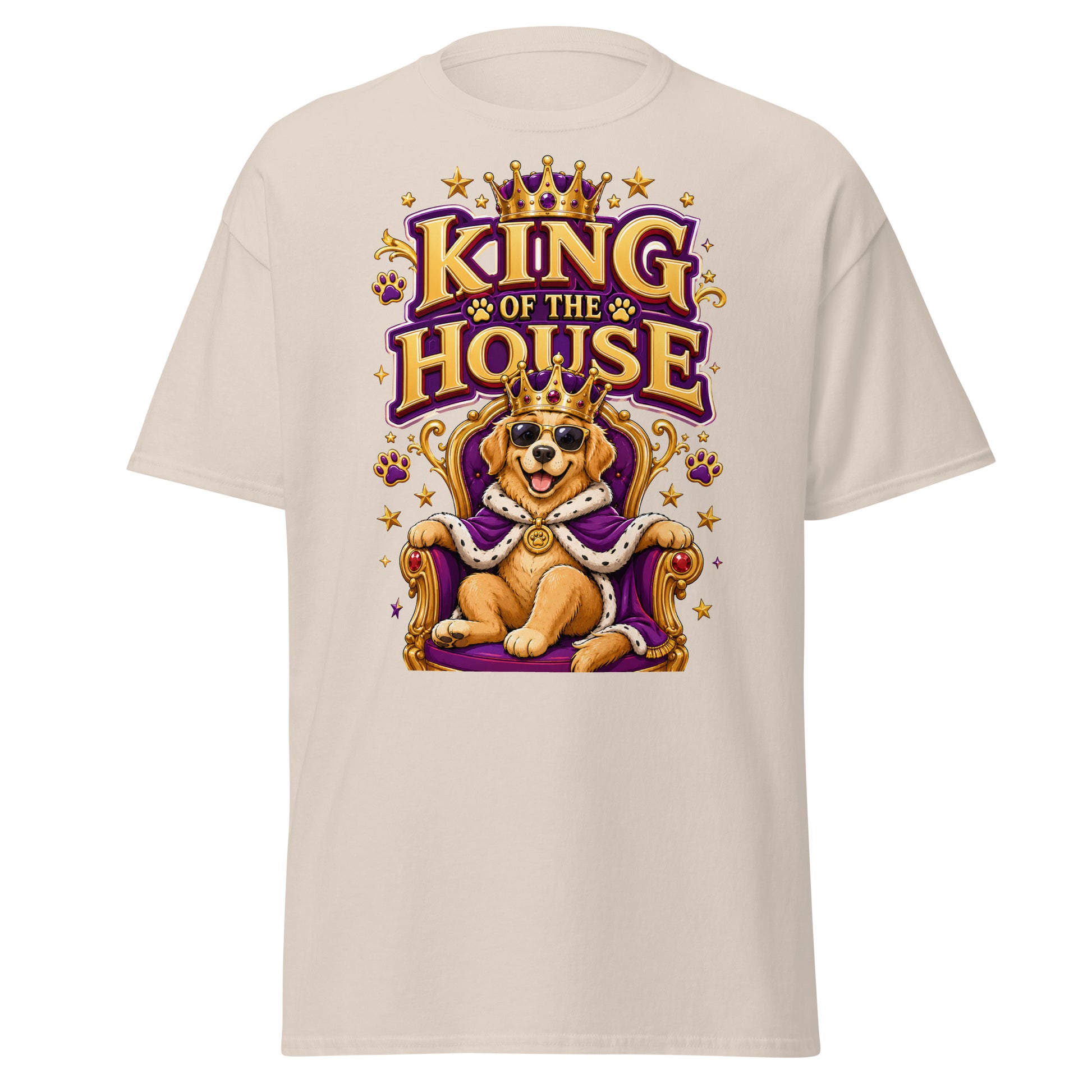 Elite King Of The House - Premium Luxury Golden Retriever Dog Lovers Classic Tee by printfluence.net