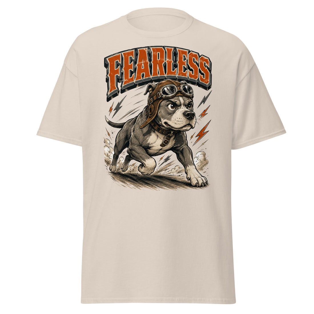 Pitbull Lovers Unisex Classic Tee "Fearless" by printfluence.net