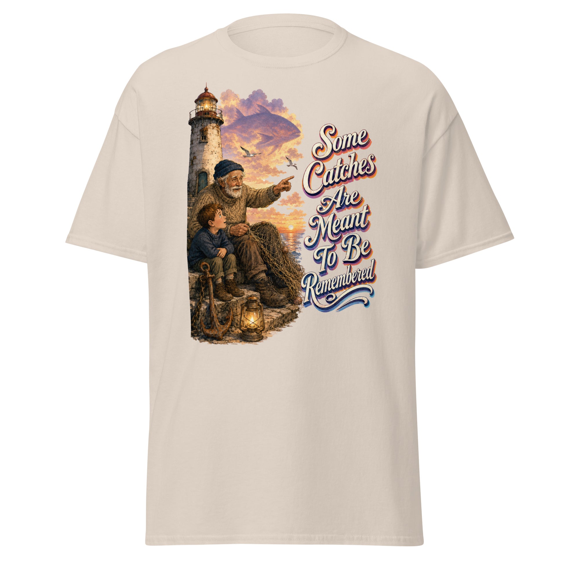 Fishing Lovers | Unisex Classic Tee — Some Catches Are Meant To Be Remembered by printfluence