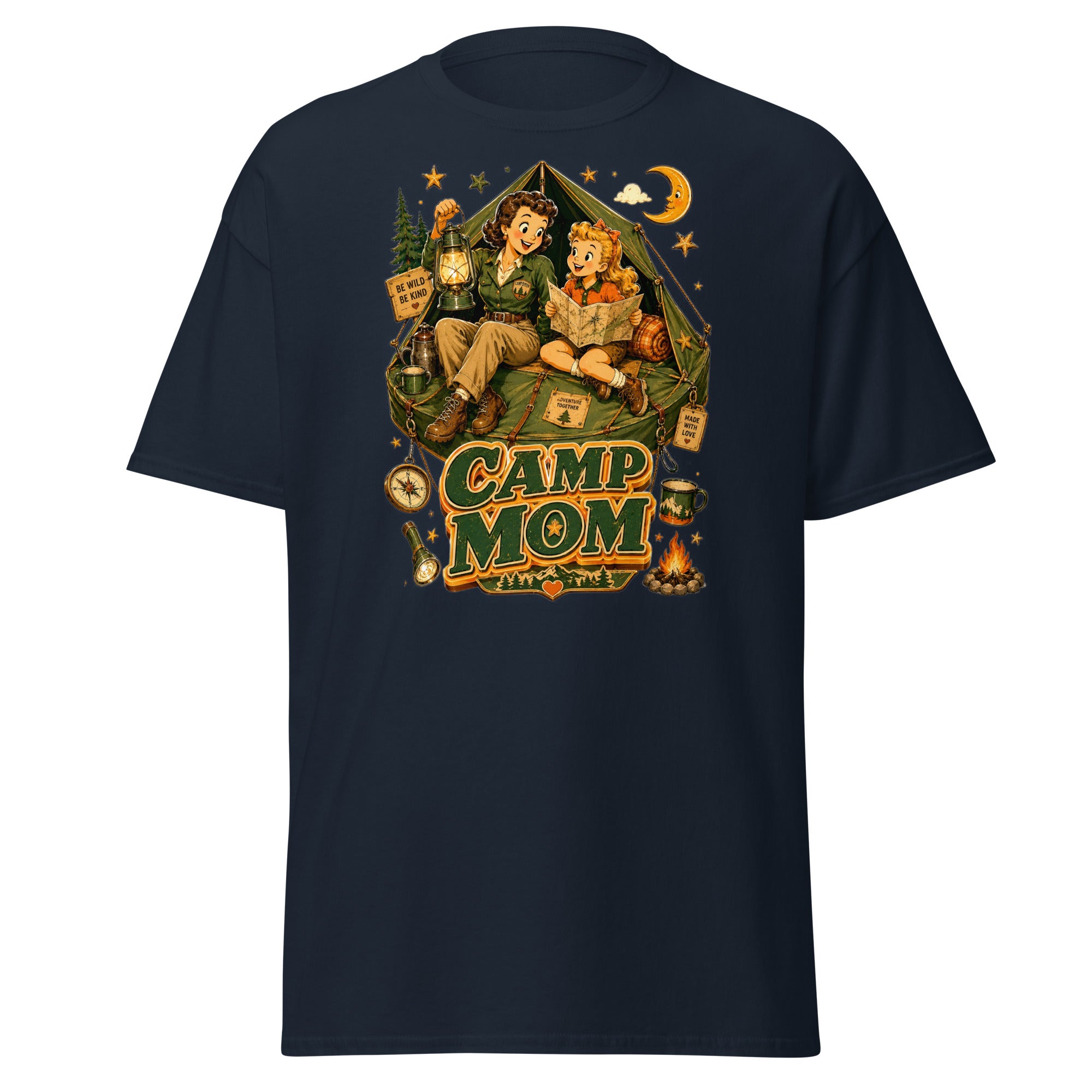 Unisex classic tee - Elite Camp Mom Adventure - Premium Vintage Luxury Retro Outdoor Design by printfluence.net
