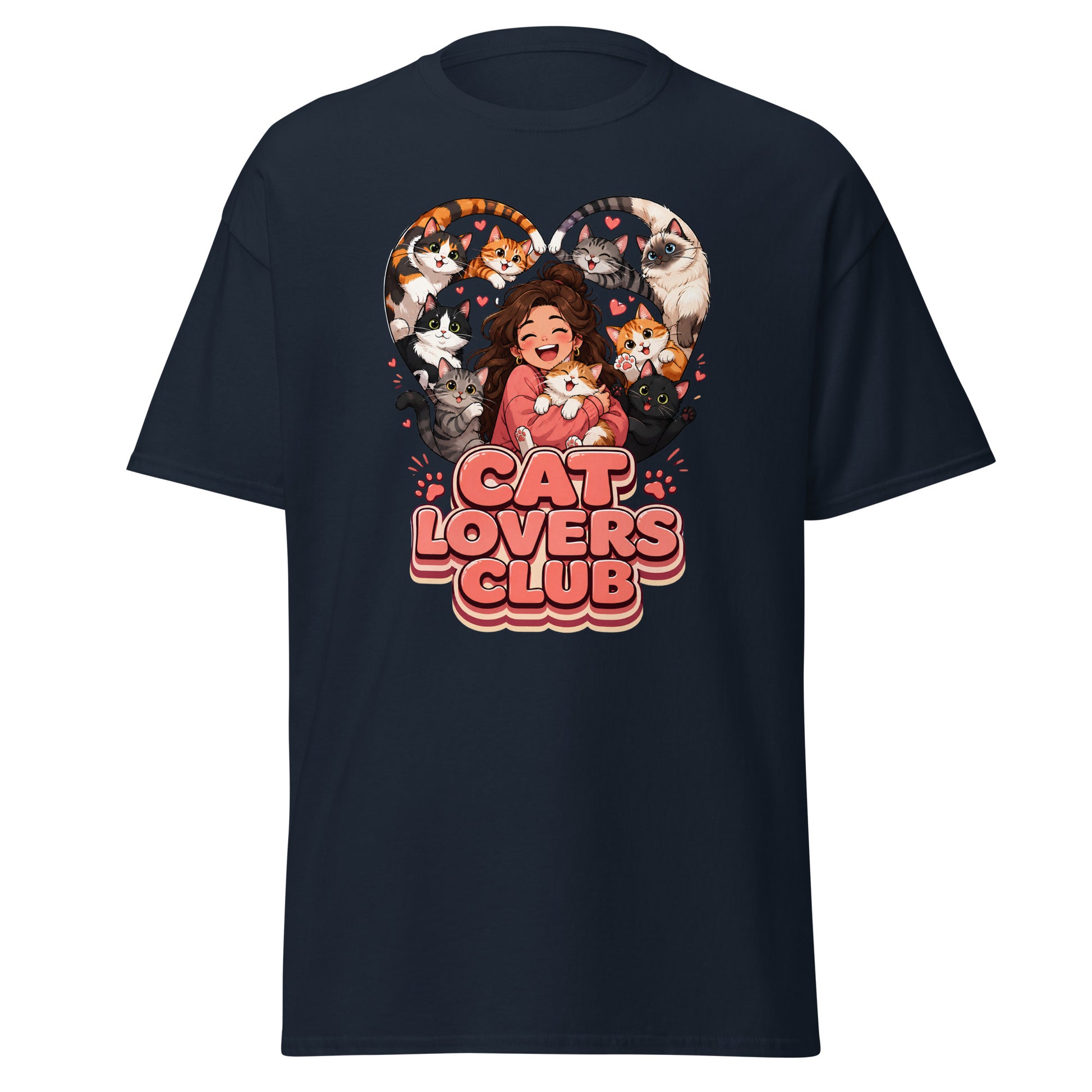 Unisex classic tee - Elite Cat Lovers Club - Premium Luxury Retro Feline Passion Design by printfluence.net