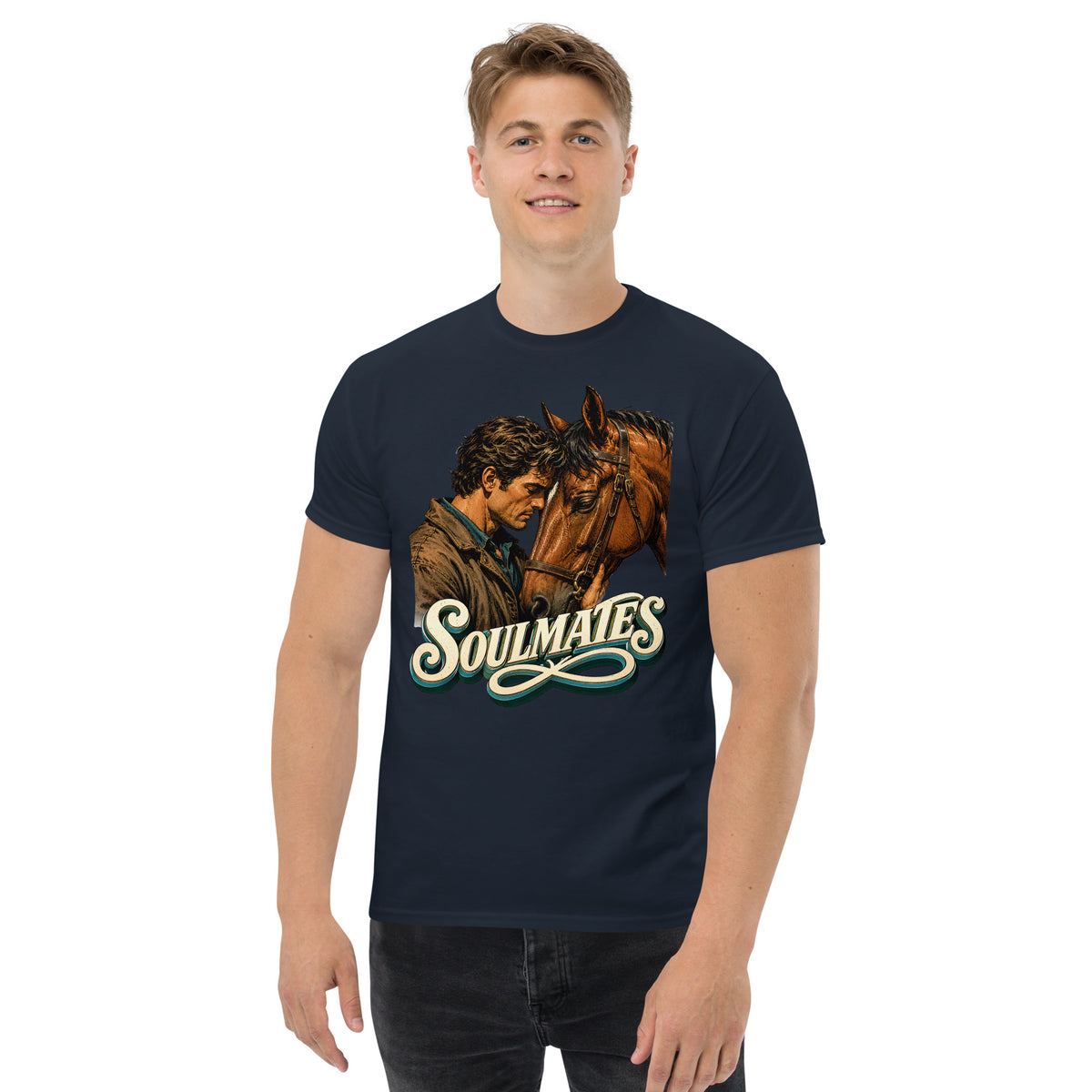 Soulmates Horse Classic Unisex Tee - Horse Lovers Edition by printfluence.net